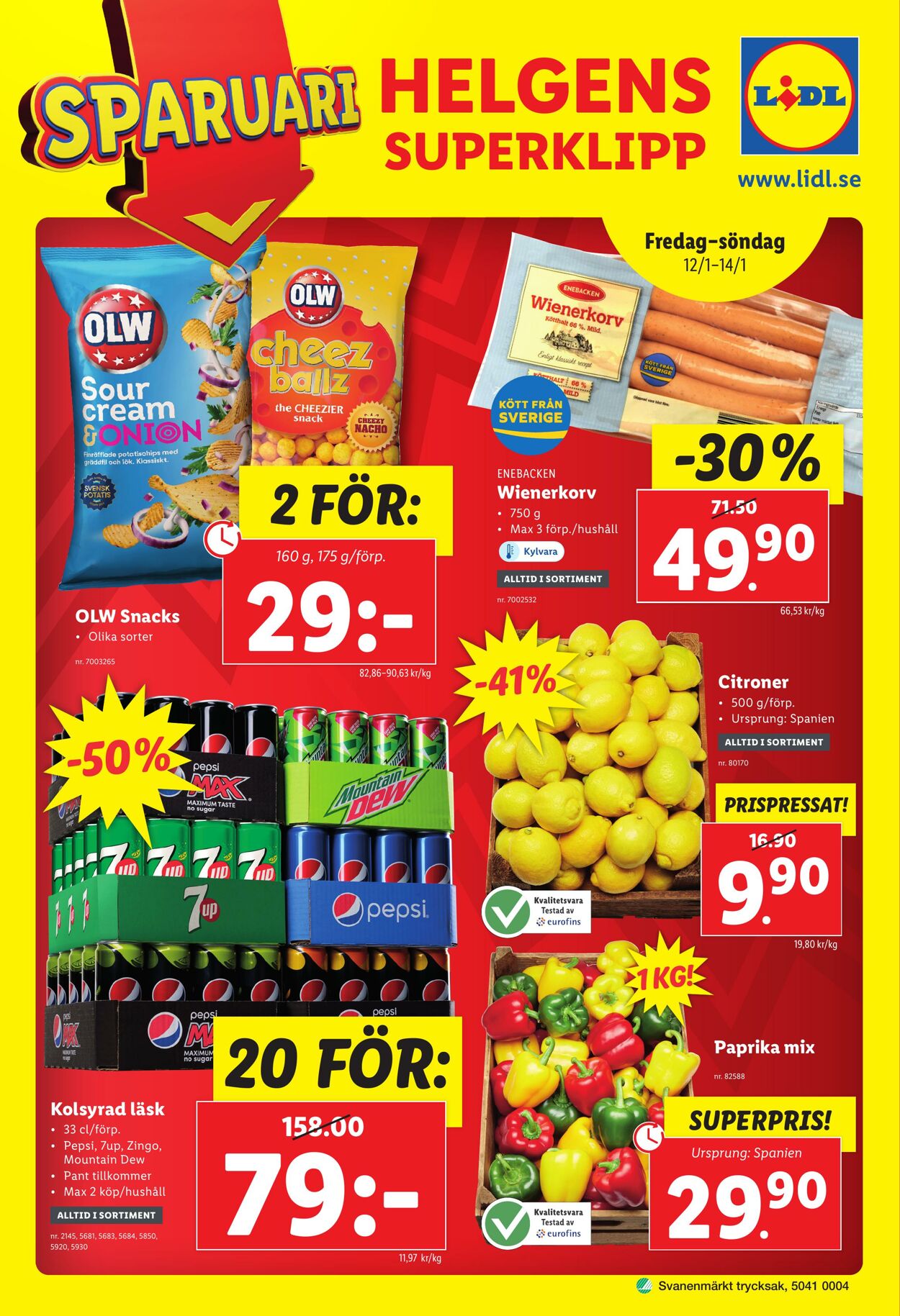 Erbjudanden Lidl 08.01.2024 - 14.01.2024