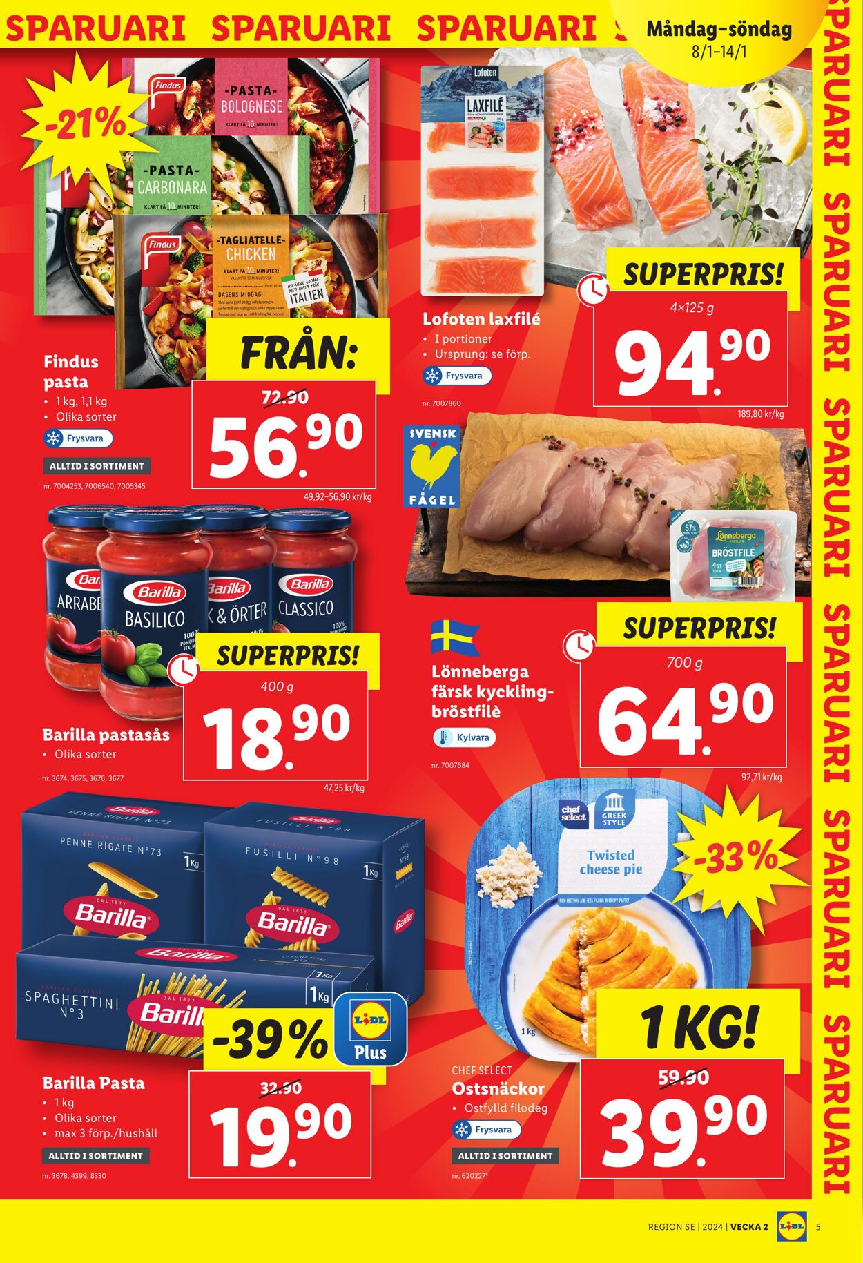 Erbjudanden Lidl 08.01.2024 - 14.01.2024