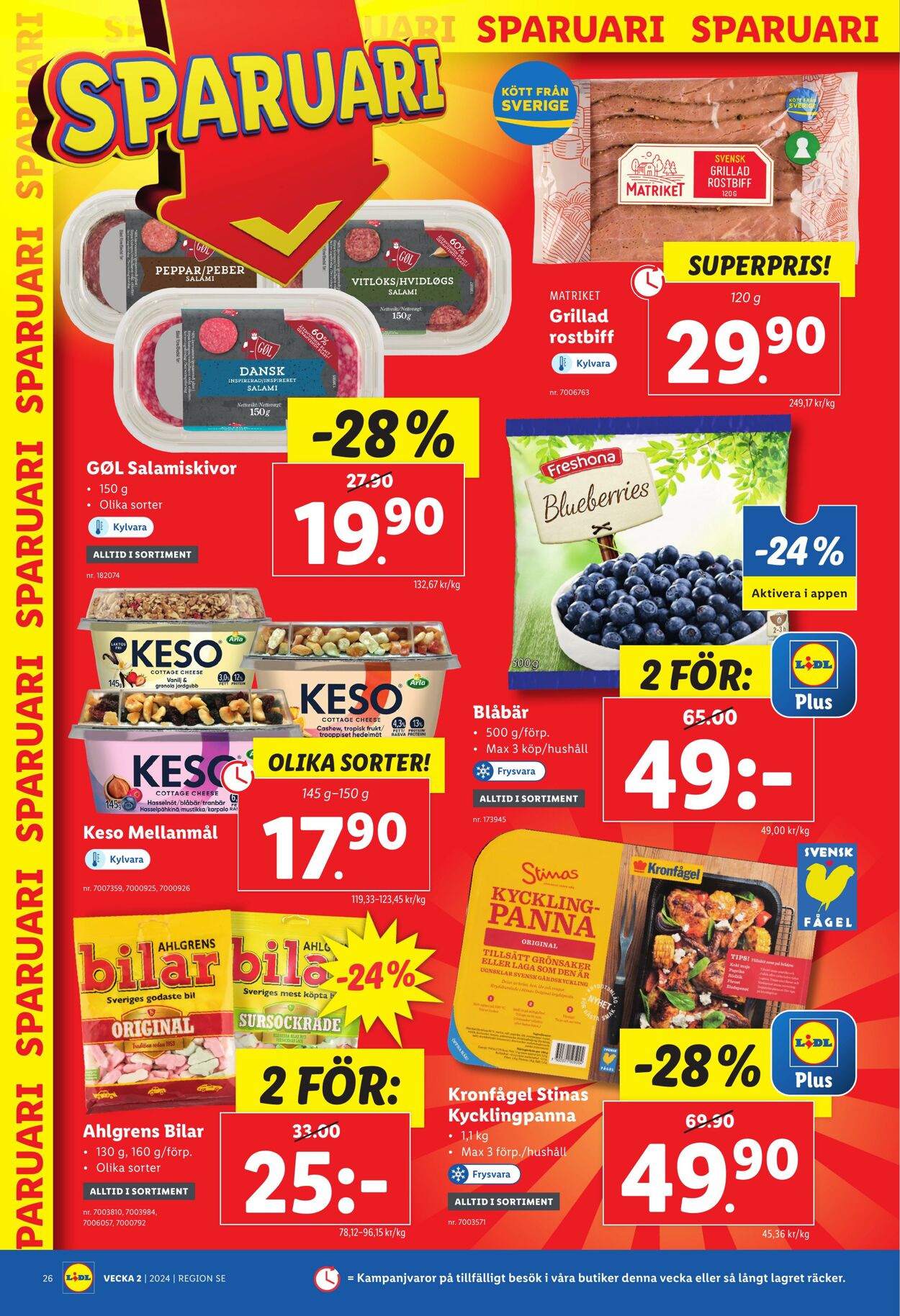 Erbjudanden Lidl 08.01.2024 - 14.01.2024