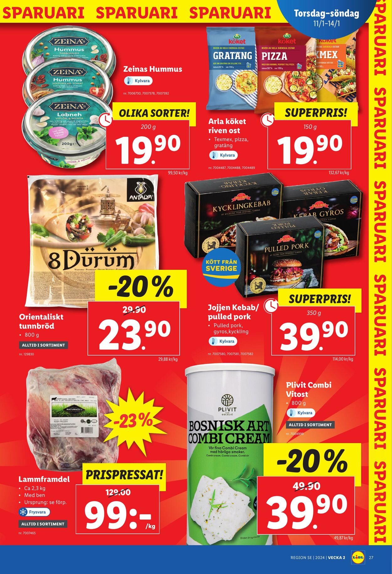 Erbjudanden Lidl 08.01.2024 - 14.01.2024