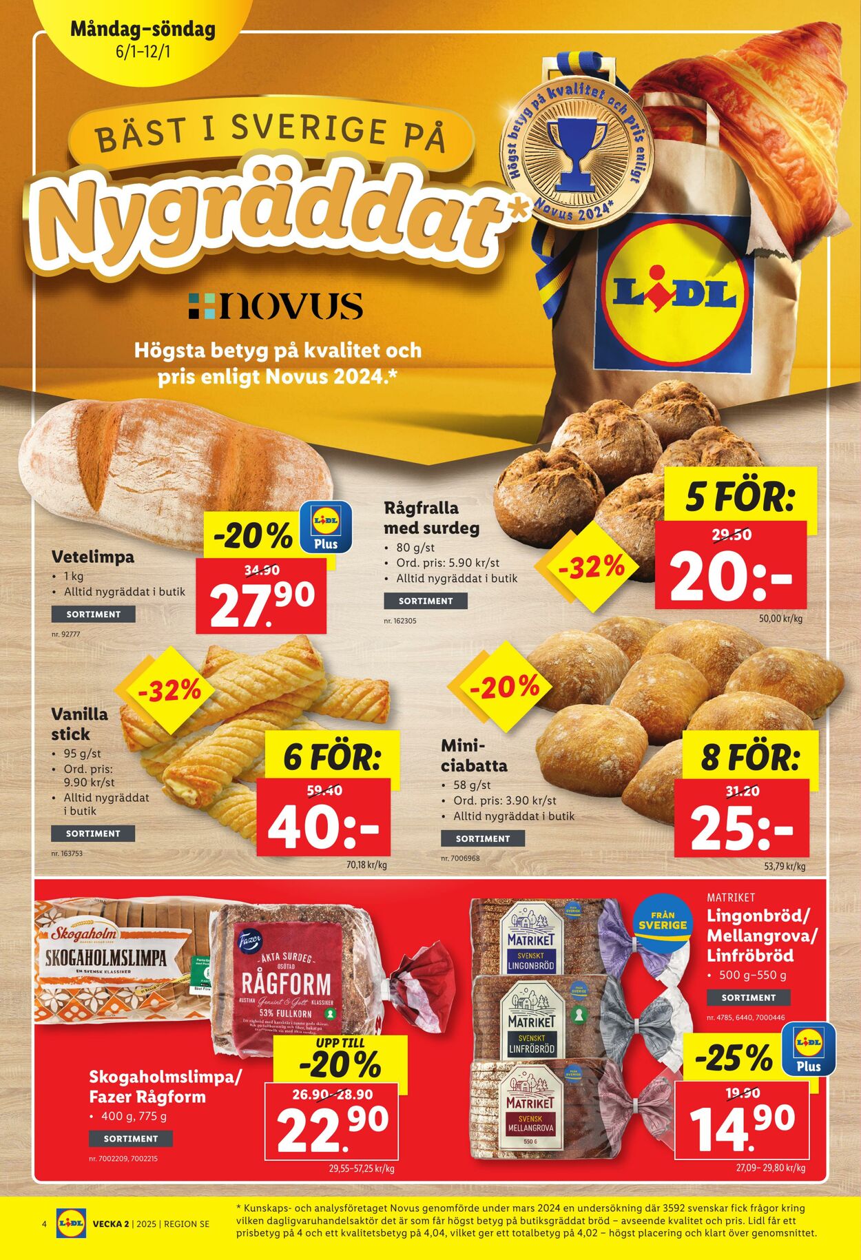 Erbjudanden Lidl 06.01.2025 - 12.01.2025