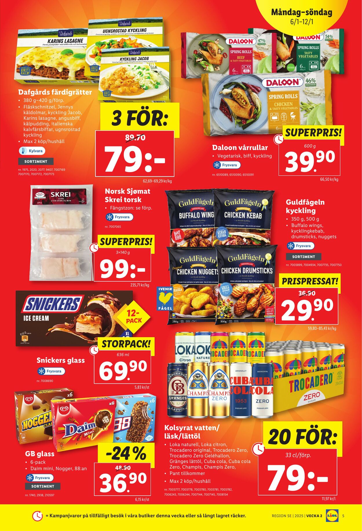 Erbjudanden Lidl 06.01.2025 - 12.01.2025