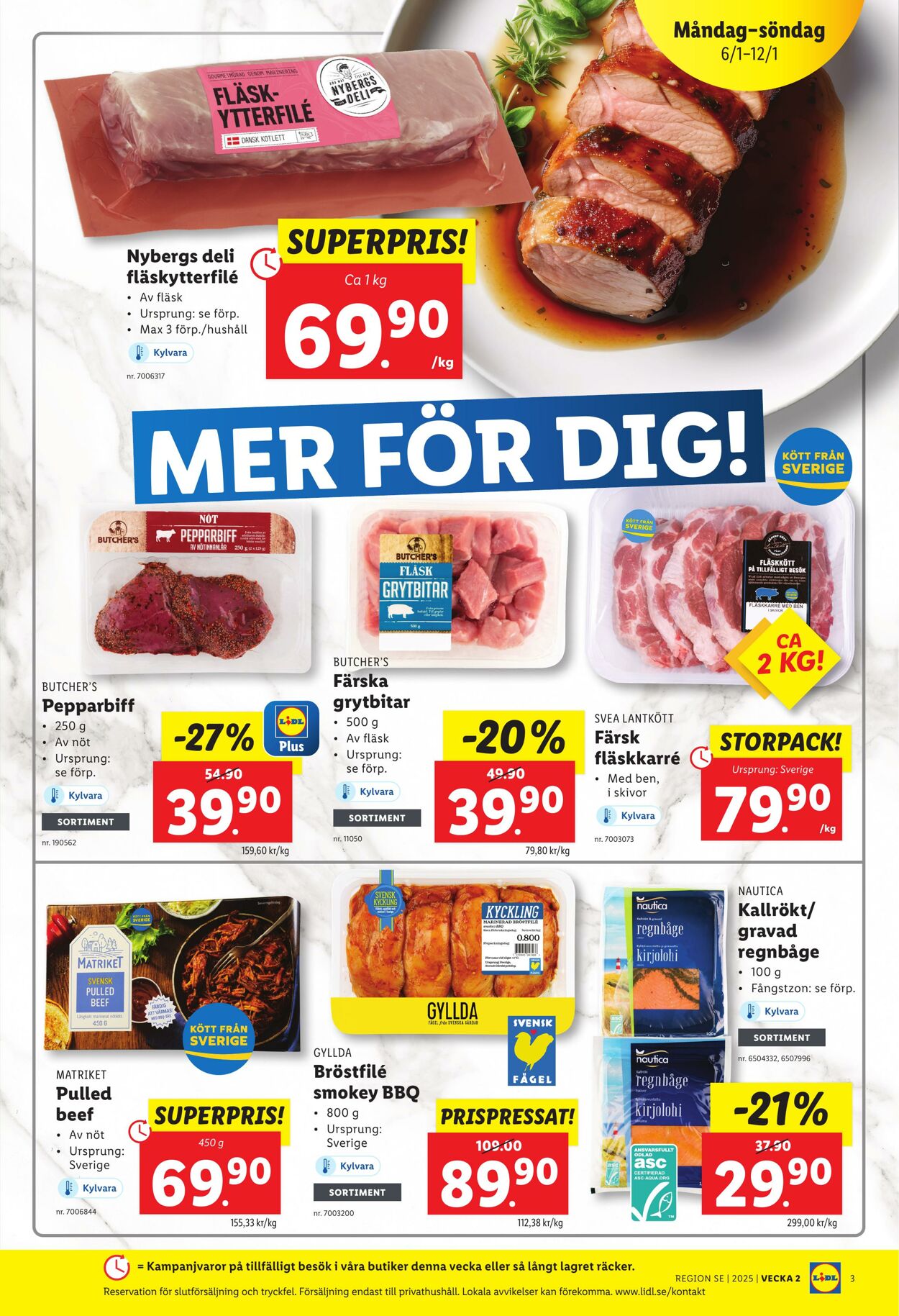 Erbjudanden Lidl 06.01.2025 - 12.01.2025