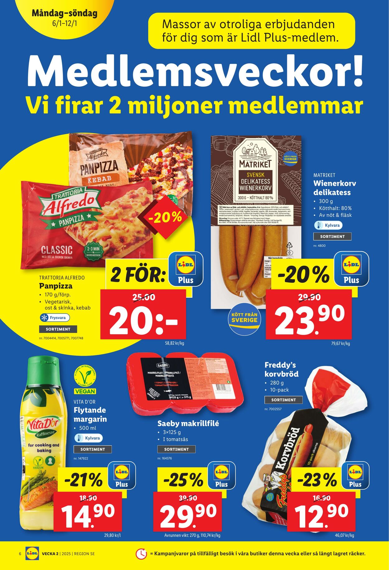 Erbjudanden Lidl 06.01.2025 - 12.01.2025