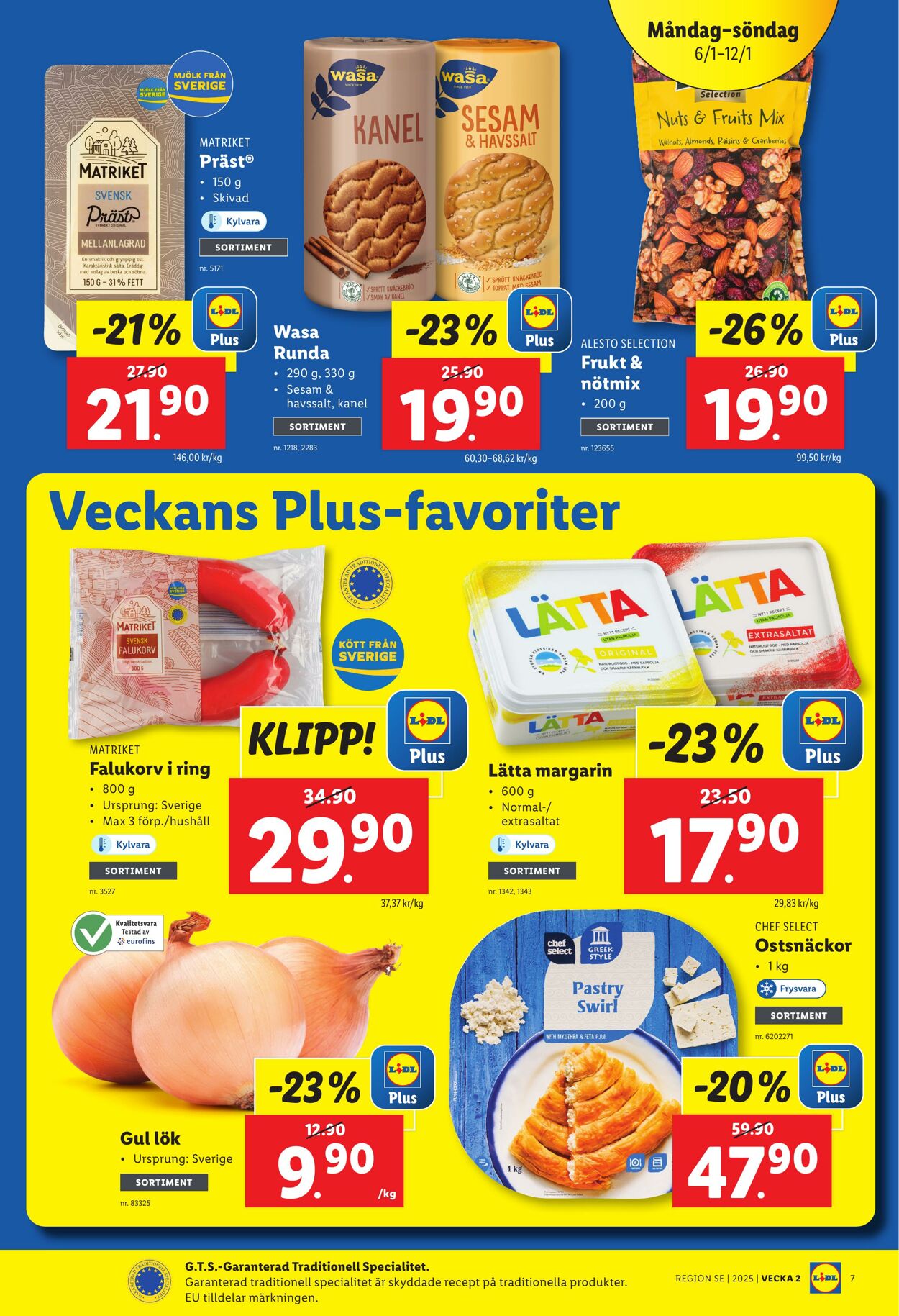 Erbjudanden Lidl 06.01.2025 - 12.01.2025