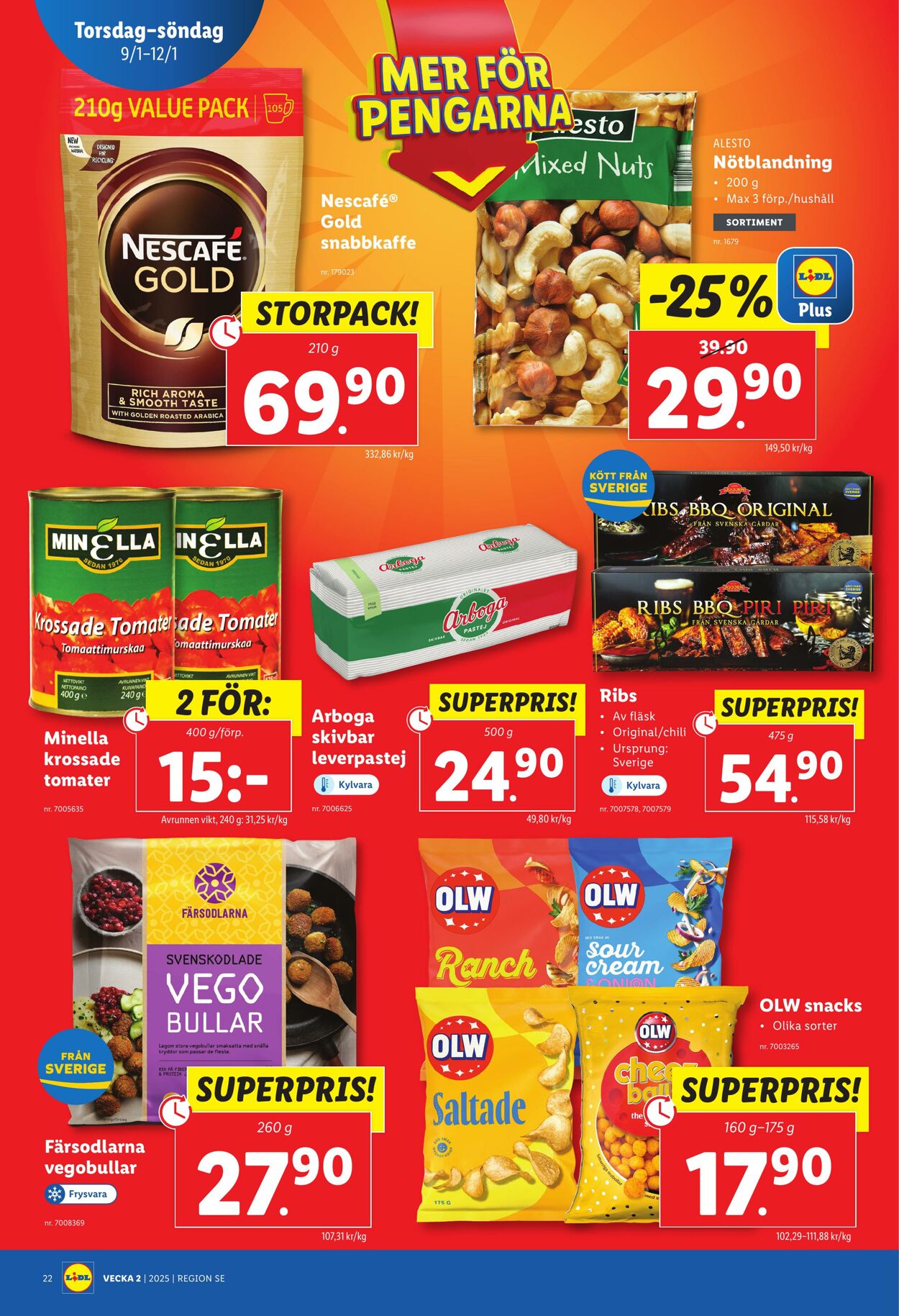 Erbjudanden Lidl 06.01.2025 - 12.01.2025