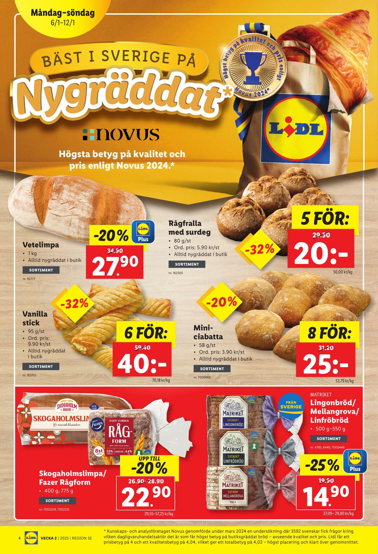 Erbjudanden Lidl 06.01.2025 - 12.01.2025