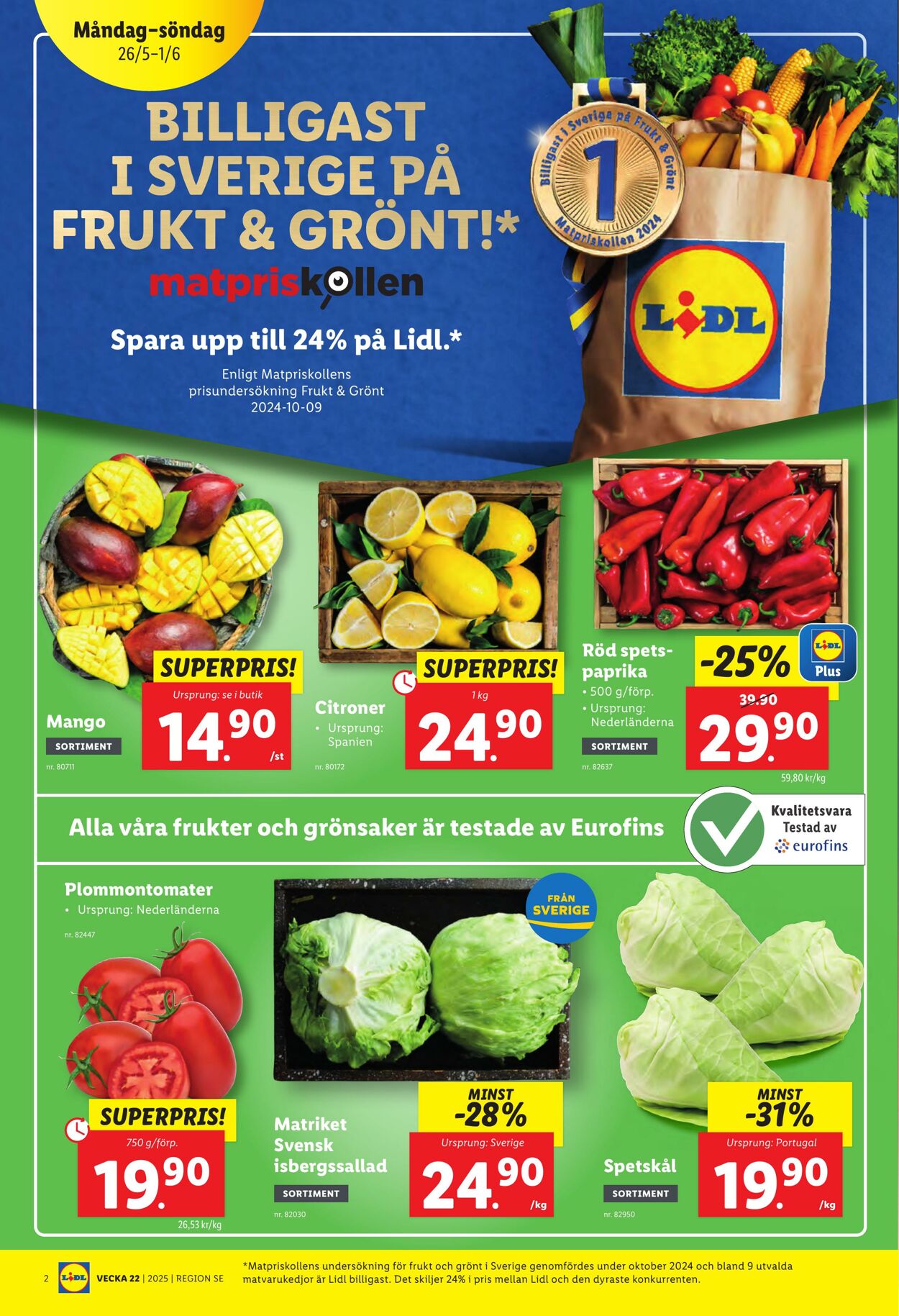 Erbjudanden Lidl 26.05.2025 - 01.06.2025