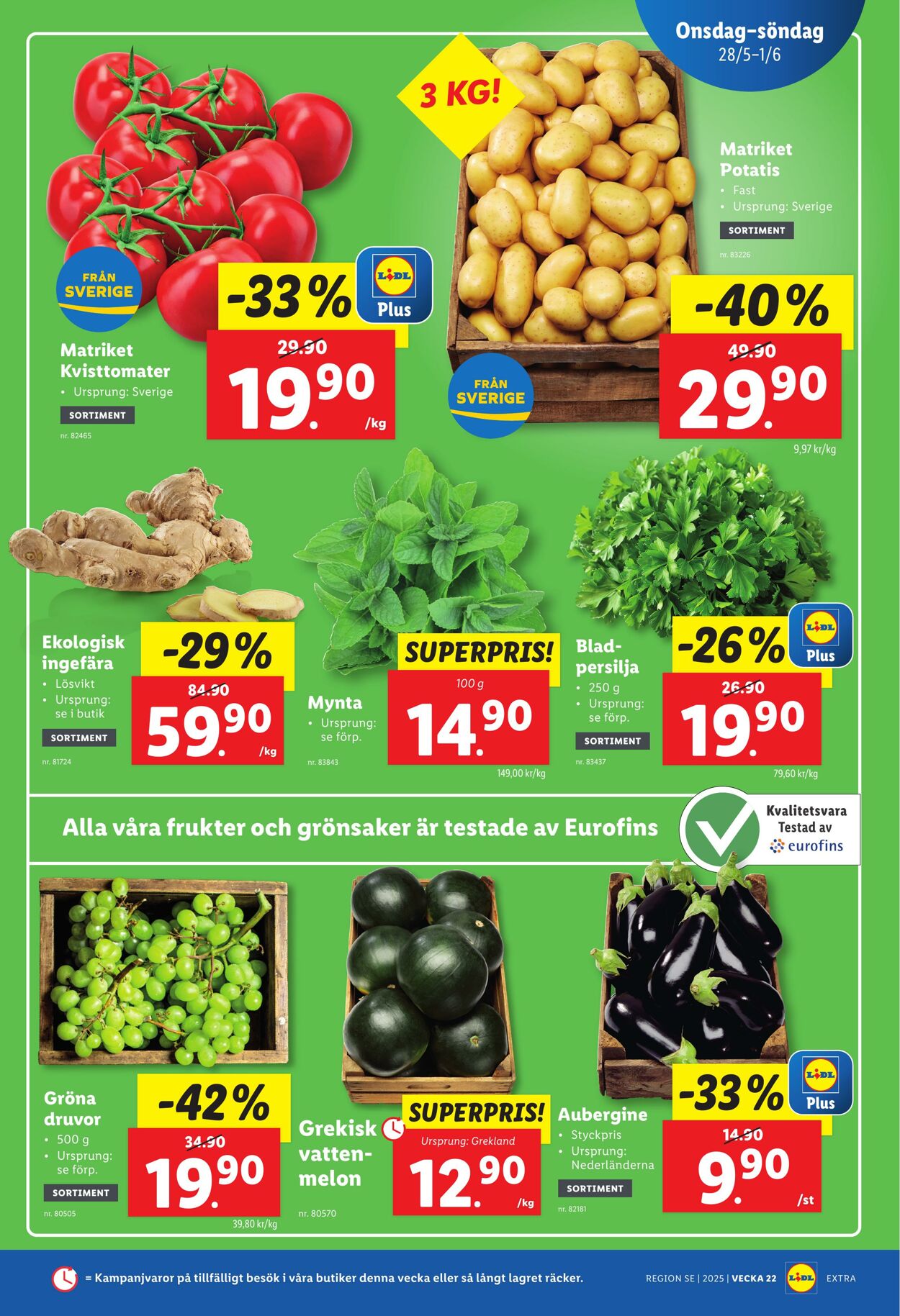 Erbjudanden Lidl 26.05.2025 - 01.06.2025