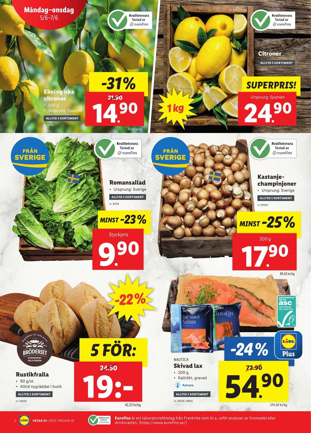 Erbjudanden Lidl 05.06.2023 - 11.06.2023