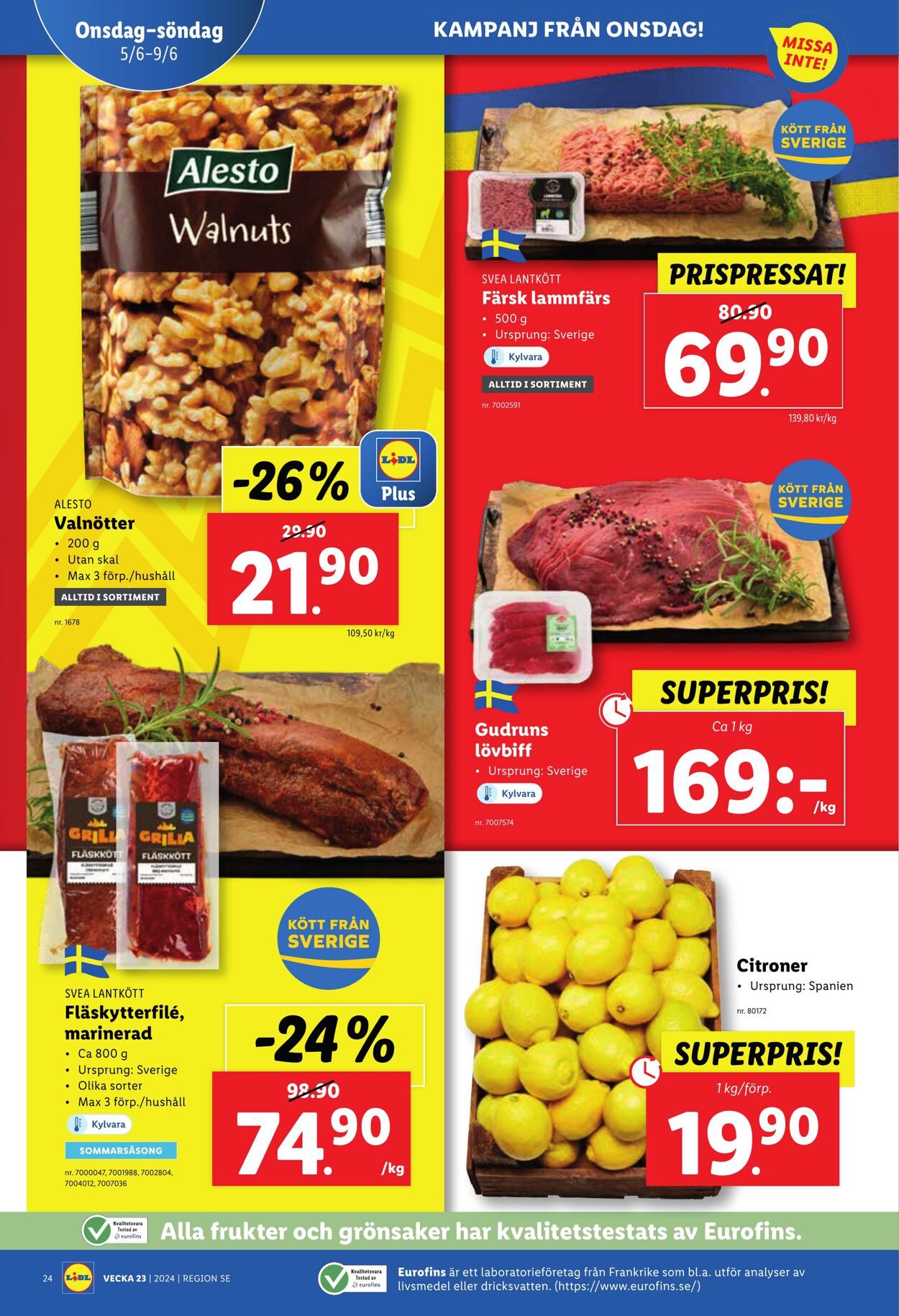 Erbjudanden Lidl 03.06.2024 - 09.06.2024