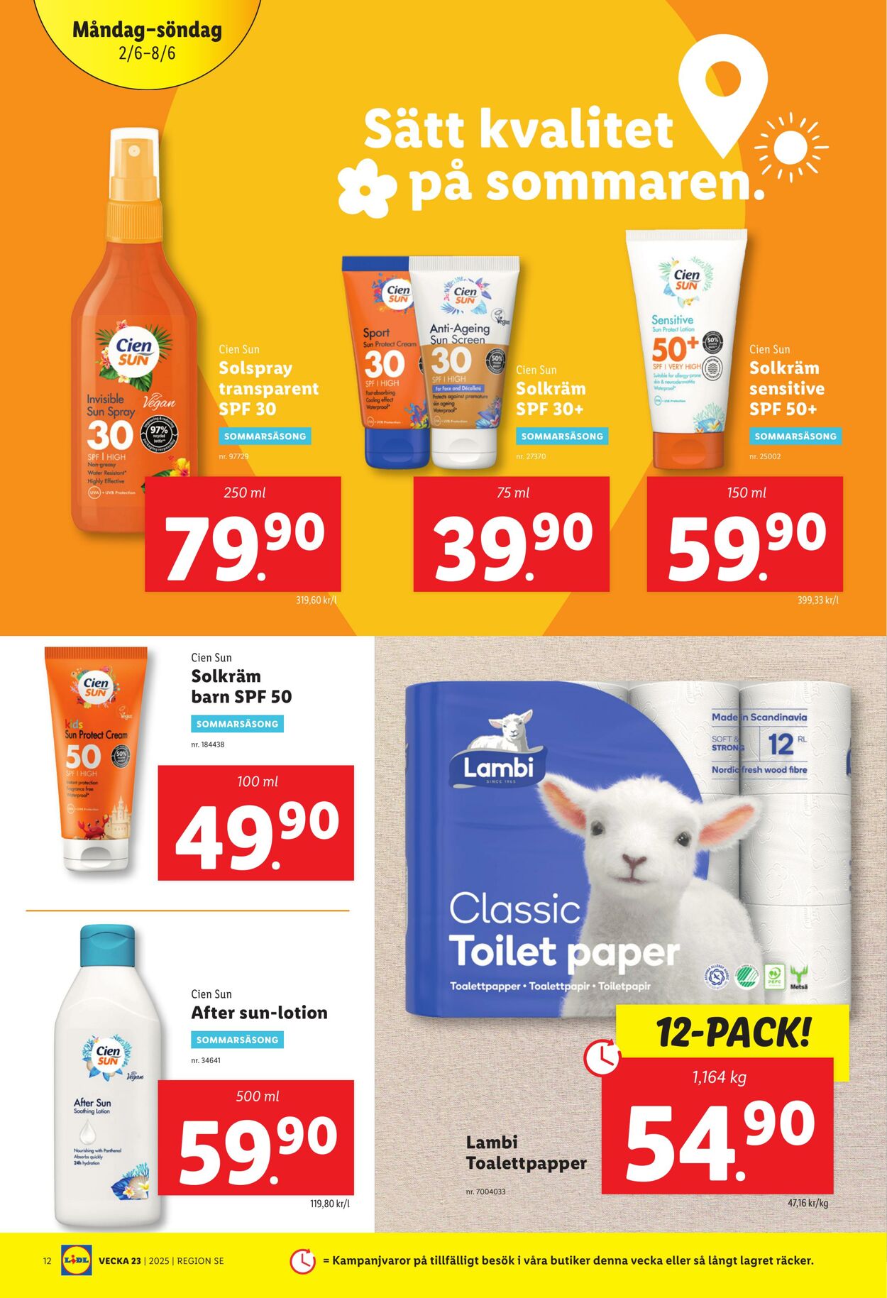 Erbjudanden Lidl 02.06.2025 - 08.06.2025
