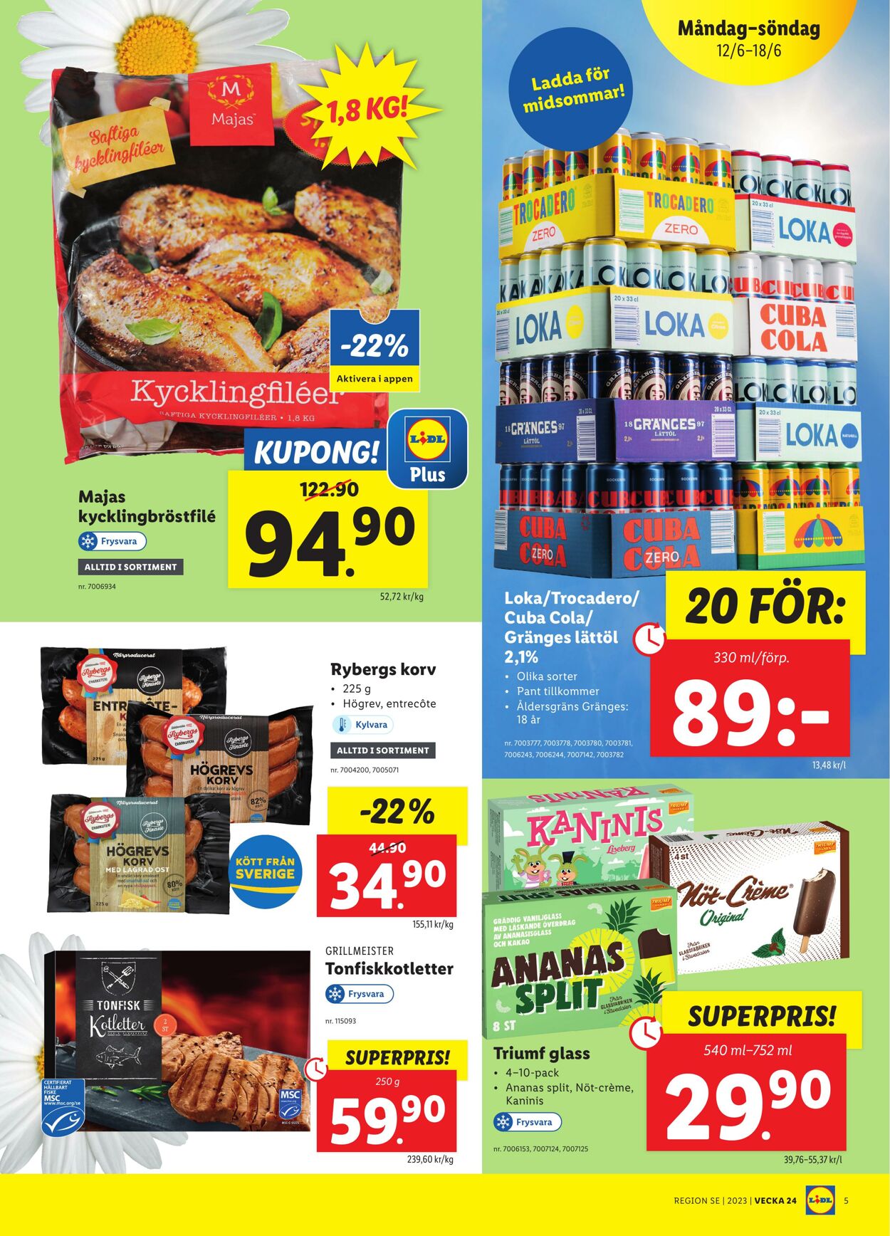 Erbjudanden Lidl 12.06.2023 - 18.06.2023