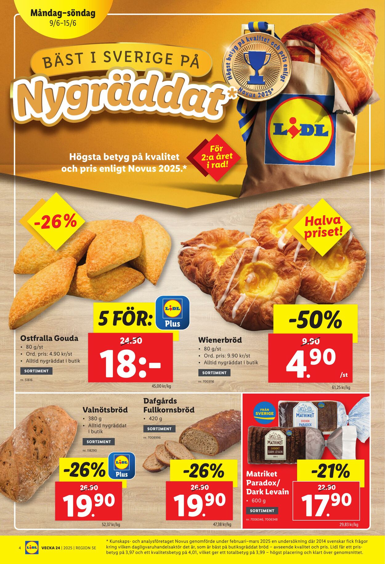Erbjudanden Lidl 09.06.2025 - 15.06.2025
