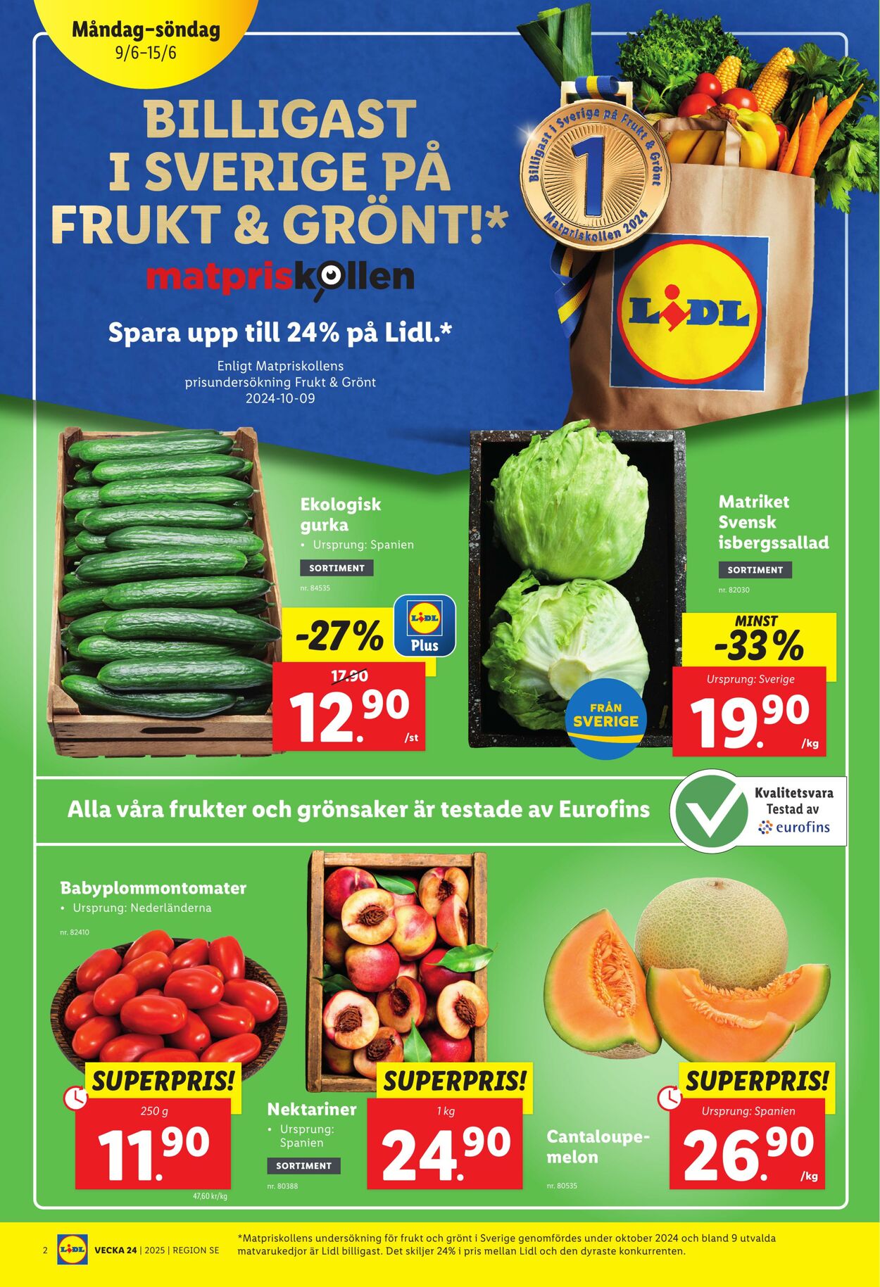 Erbjudanden Lidl 09.06.2025 - 15.06.2025