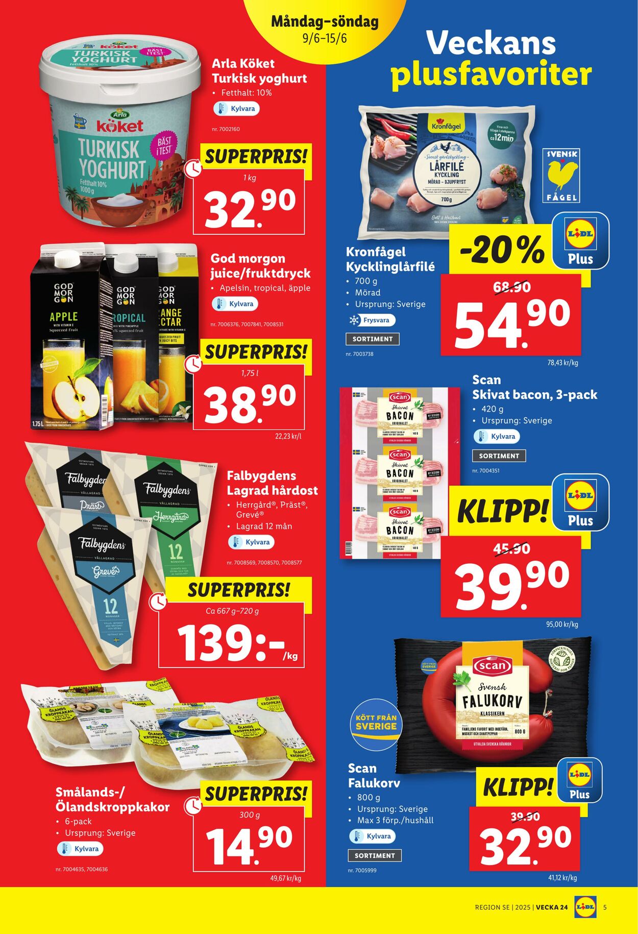 Erbjudanden Lidl 09.06.2025 - 15.06.2025
