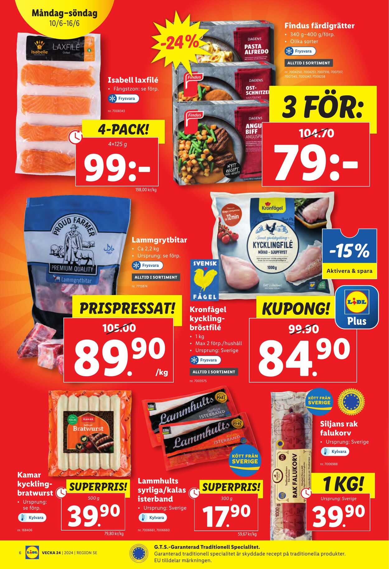 Erbjudanden Lidl 10.06.2024 - 16.06.2024