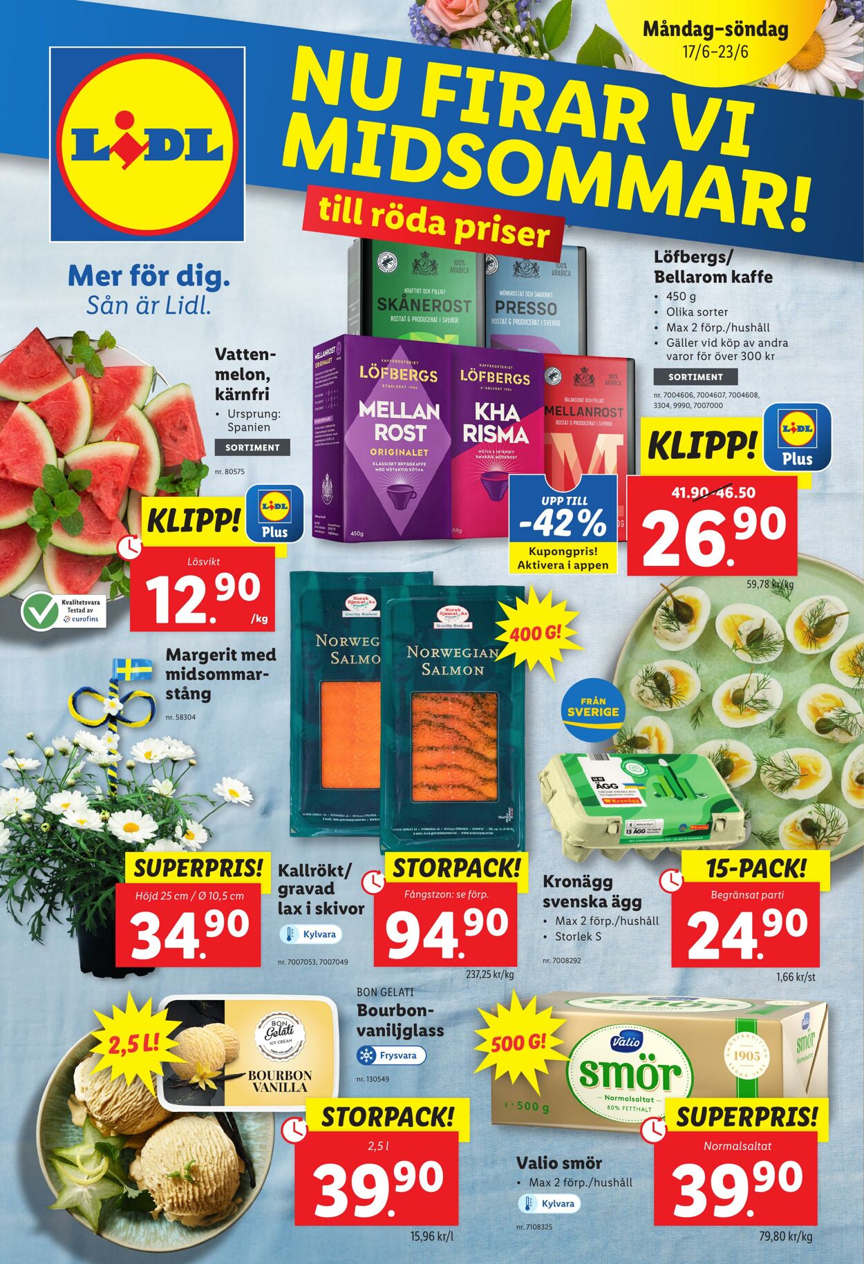 Erbjudanden Lidl 17.06.2024 - 23.06.2024