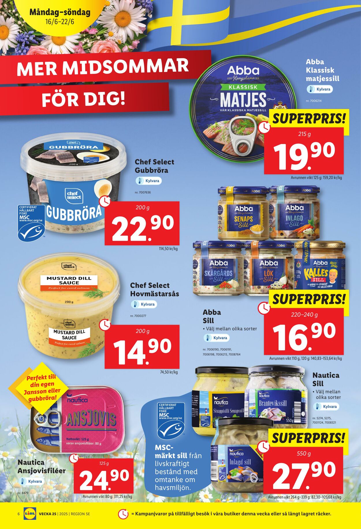 Erbjudanden Lidl 16.06.2025 - 22.06.2025