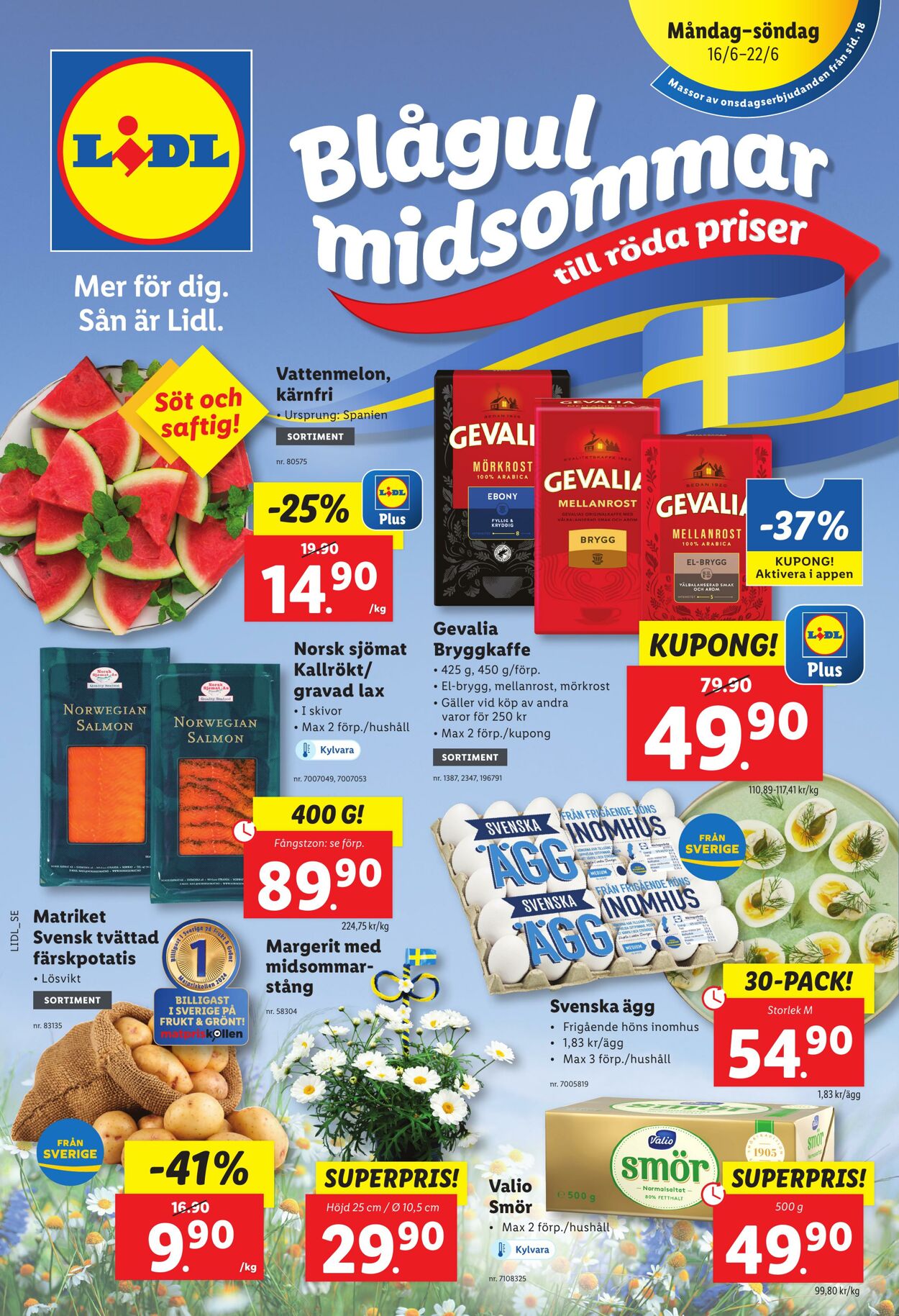 Erbjudanden Lidl 16.06.2025 - 22.06.2025