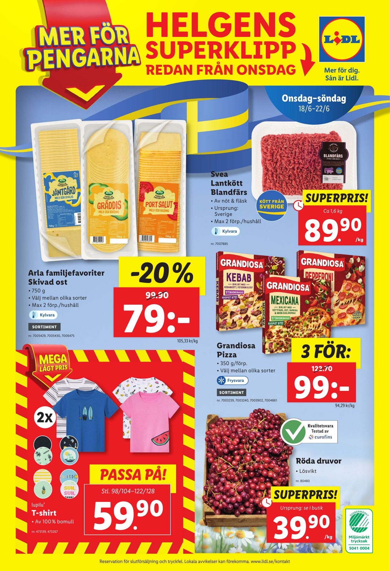 Erbjudanden Lidl 16.06.2025 - 22.06.2025