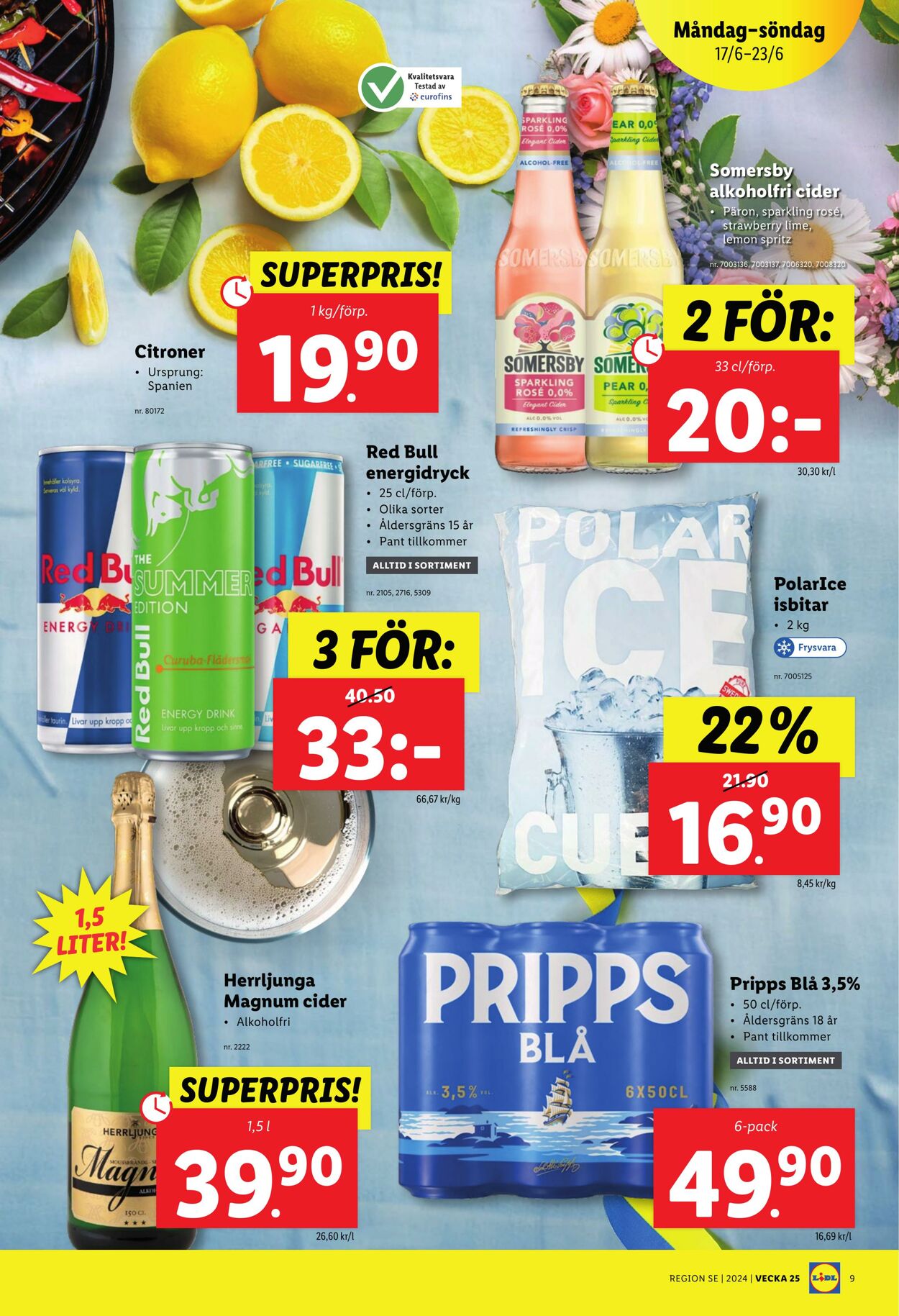 Erbjudanden Lidl 17.06.2024 - 23.06.2024