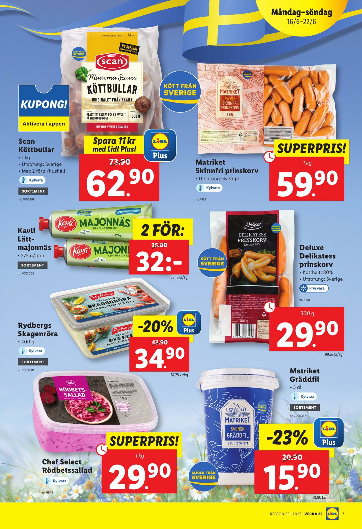 Erbjudanden Lidl 16.06.2025 - 22.06.2025