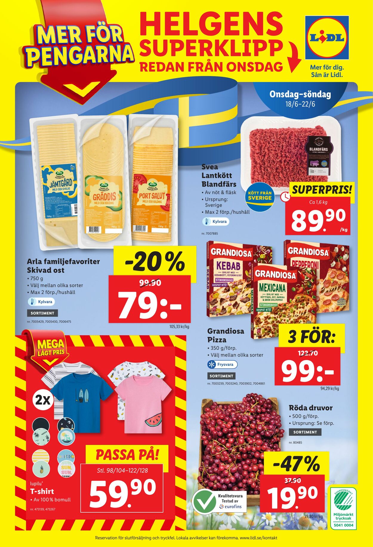 Erbjudanden Lidl 16.06.2025 - 22.06.2025