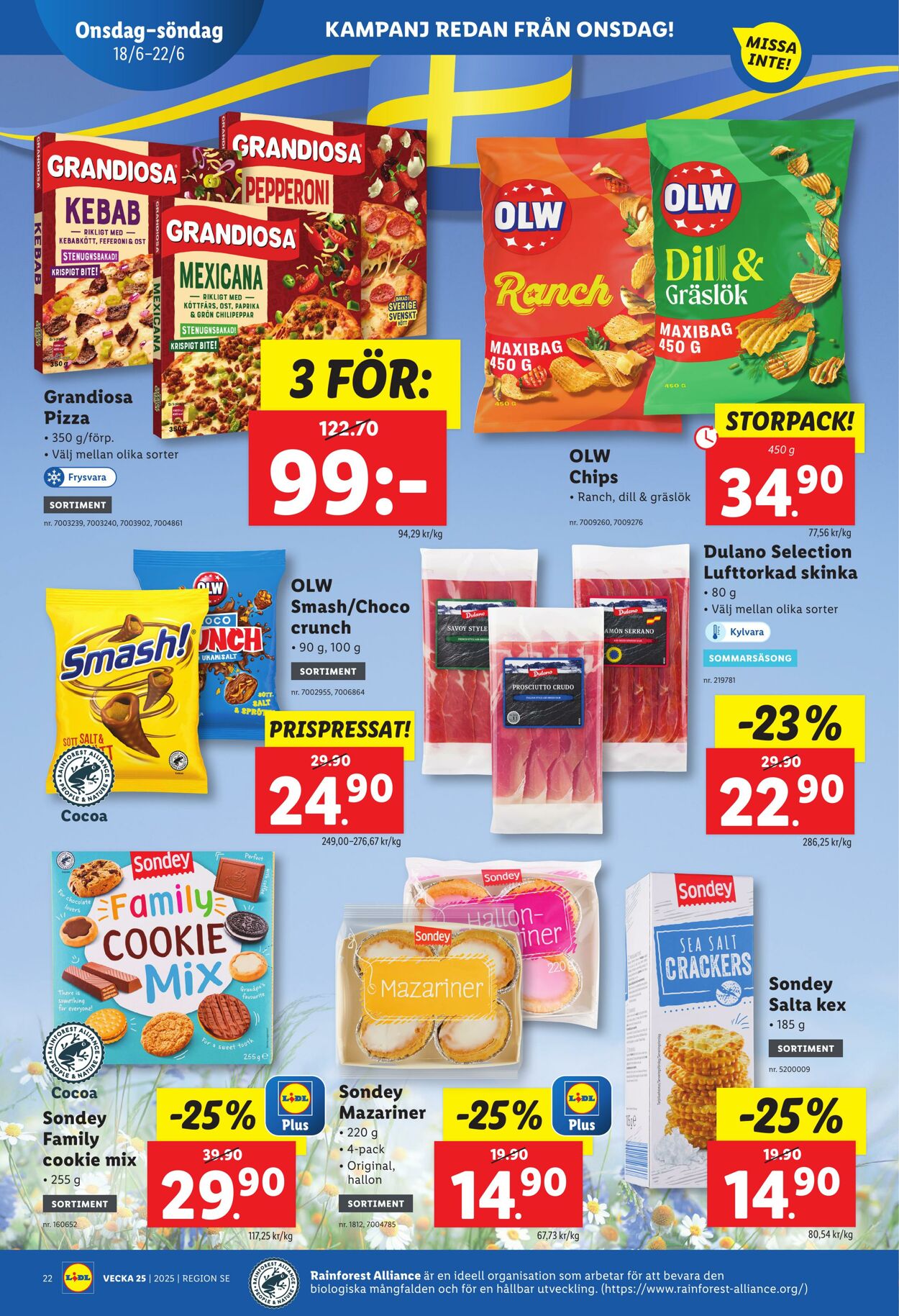 Erbjudanden Lidl 16.06.2025 - 22.06.2025