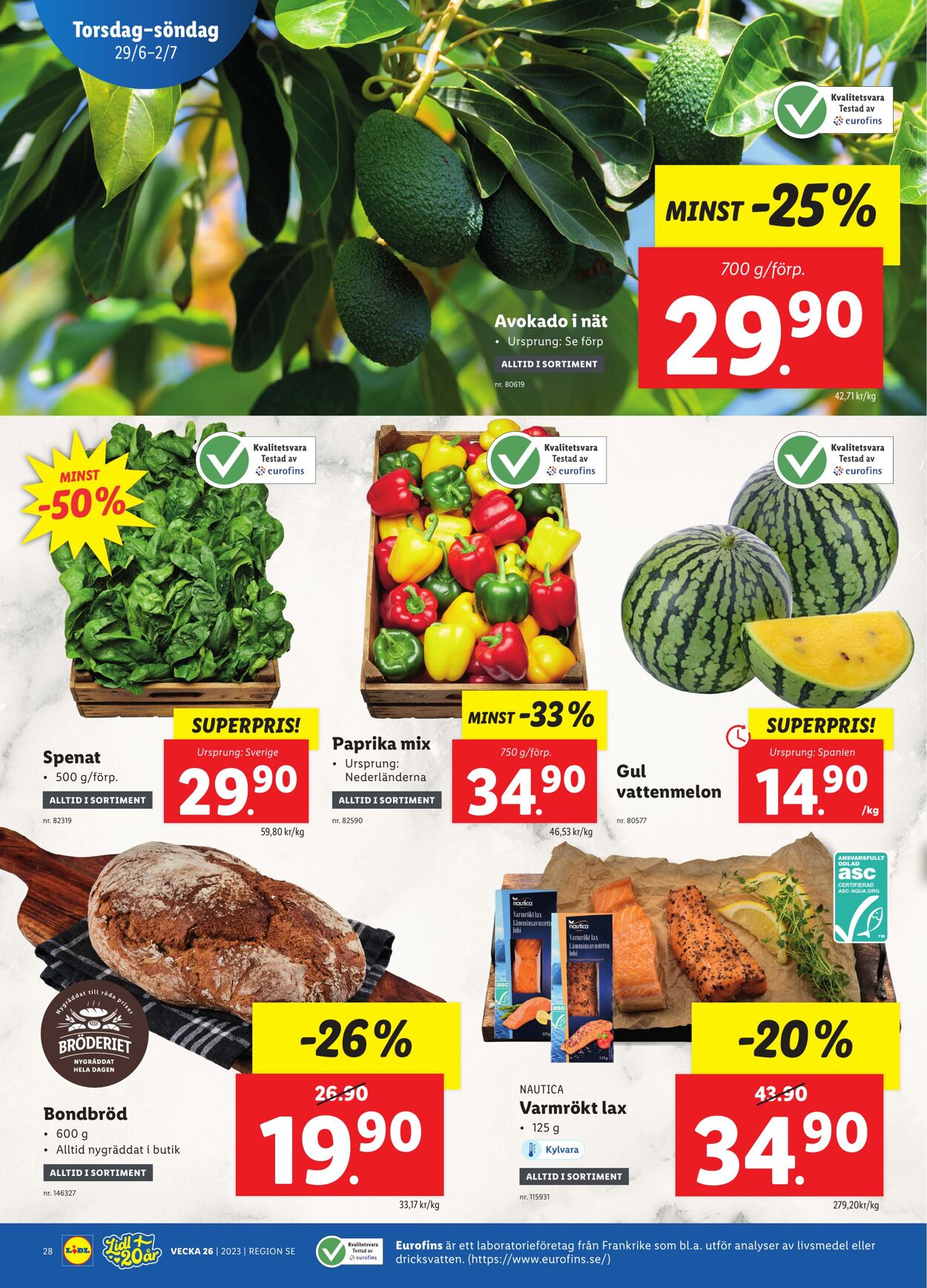 Erbjudanden Lidl 26.06.2023 - 02.07.2023