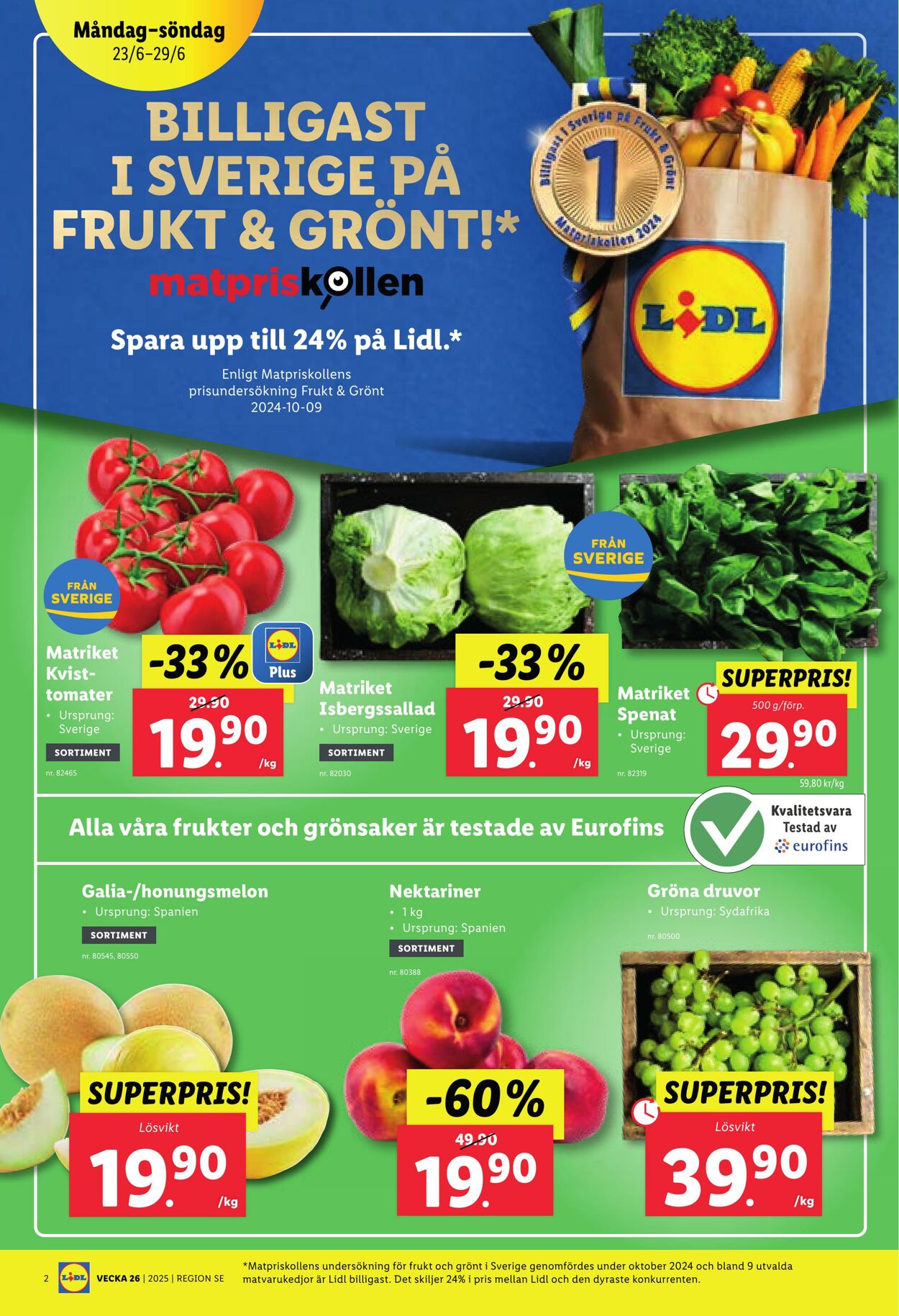 Erbjudanden Lidl 23.06.2025 - 29.06.2025