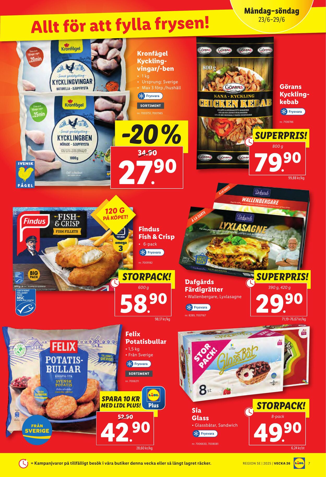 Erbjudanden Lidl 23.06.2025 - 29.06.2025