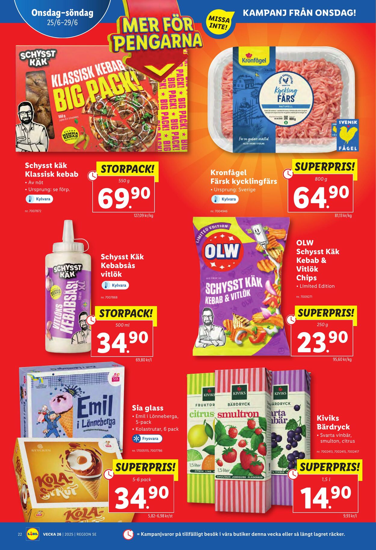 Erbjudanden Lidl 23.06.2025 - 29.06.2025