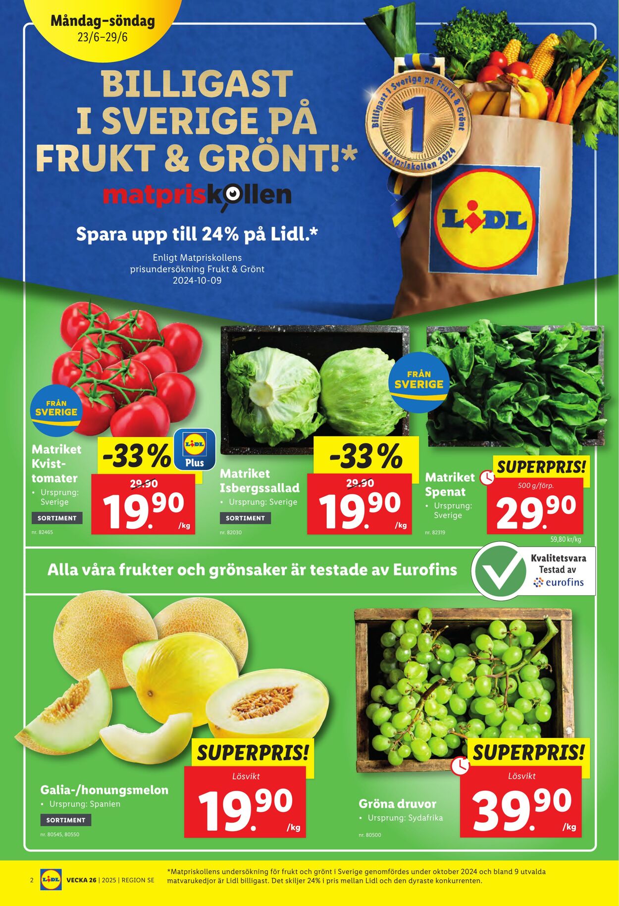 Erbjudanden Lidl 23.06.2025 - 29.06.2025