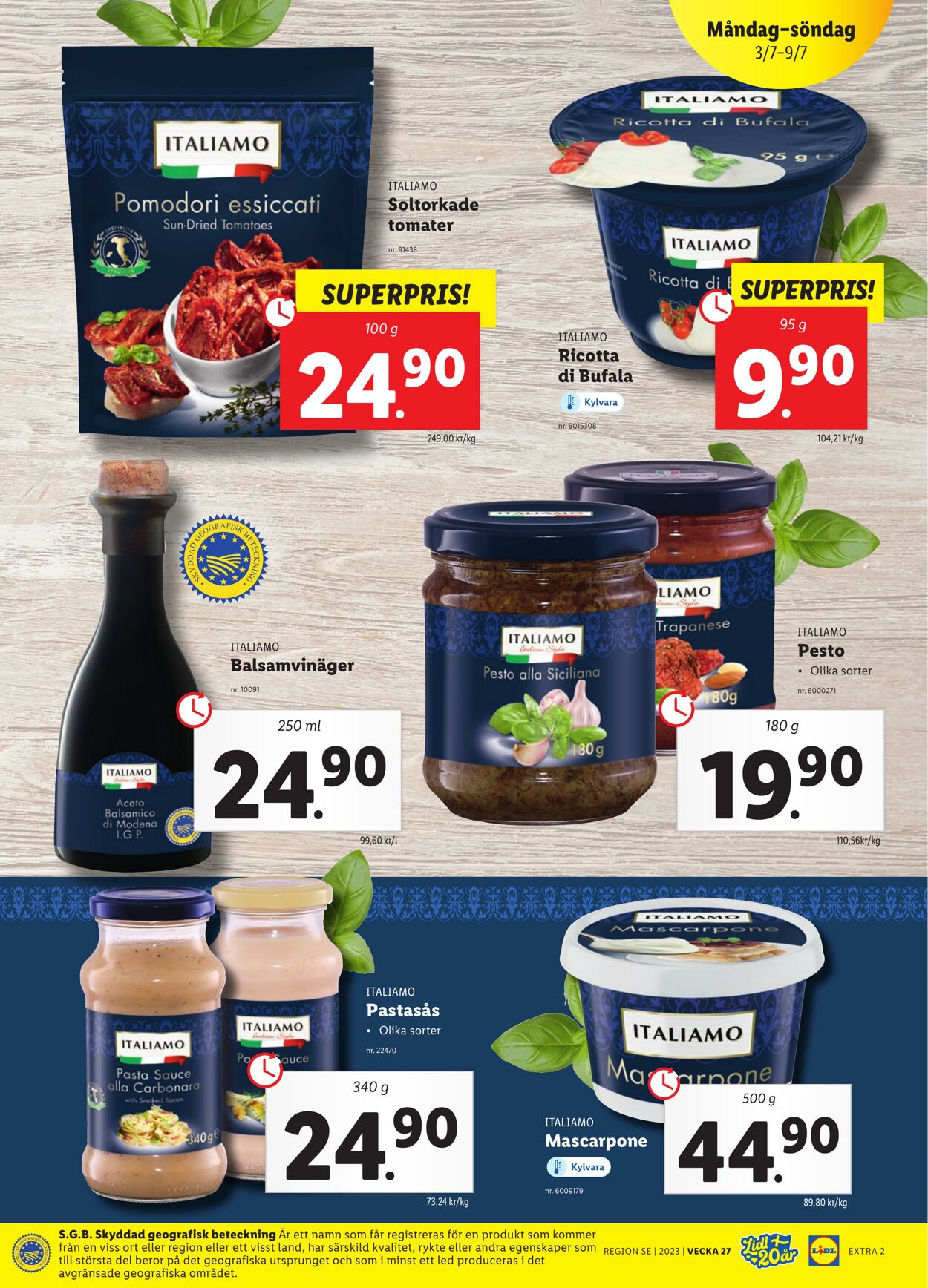 Erbjudanden Lidl 03.07.2023 - 09.07.2023