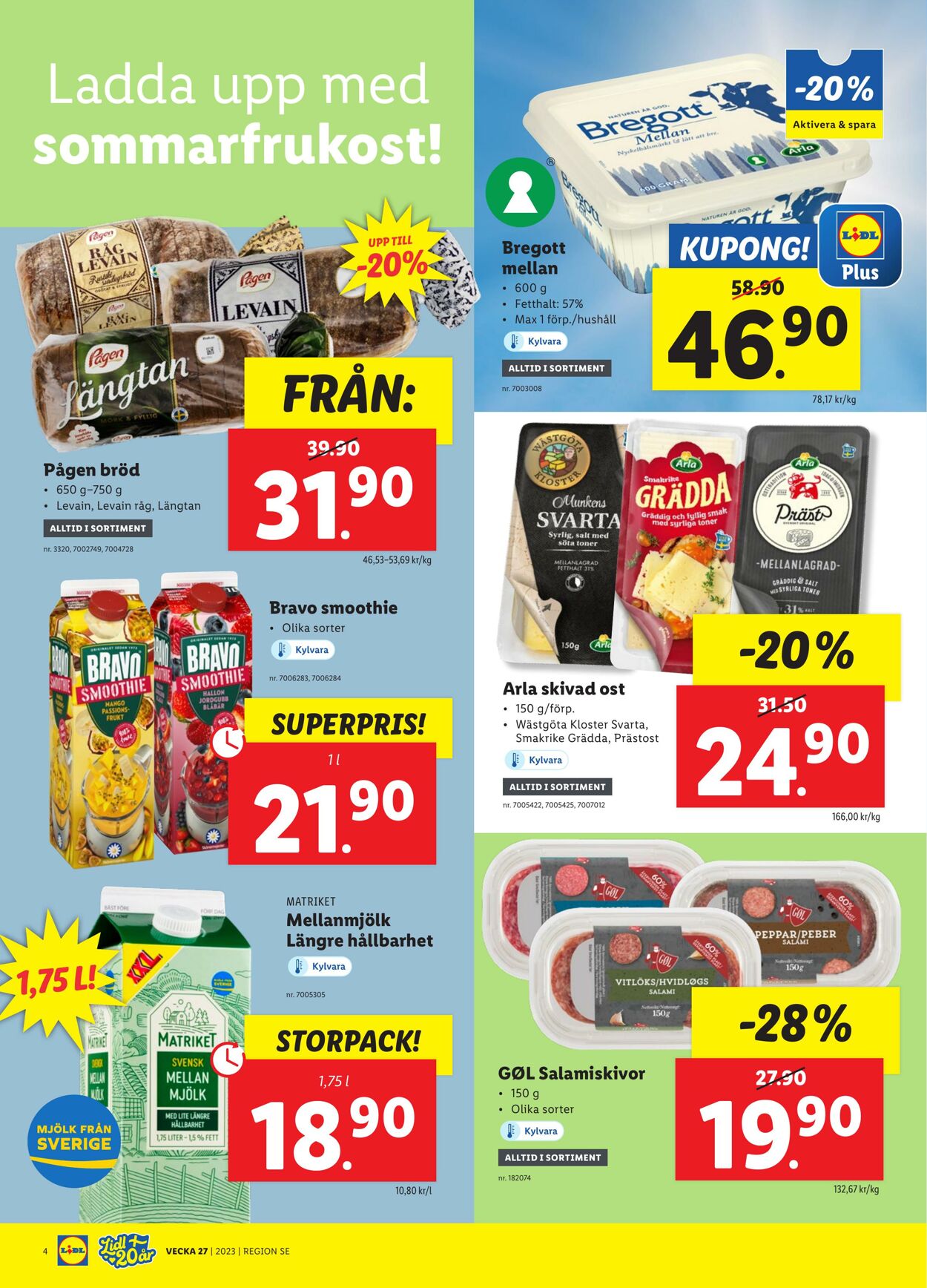 Erbjudanden Lidl 03.07.2023 - 09.07.2023