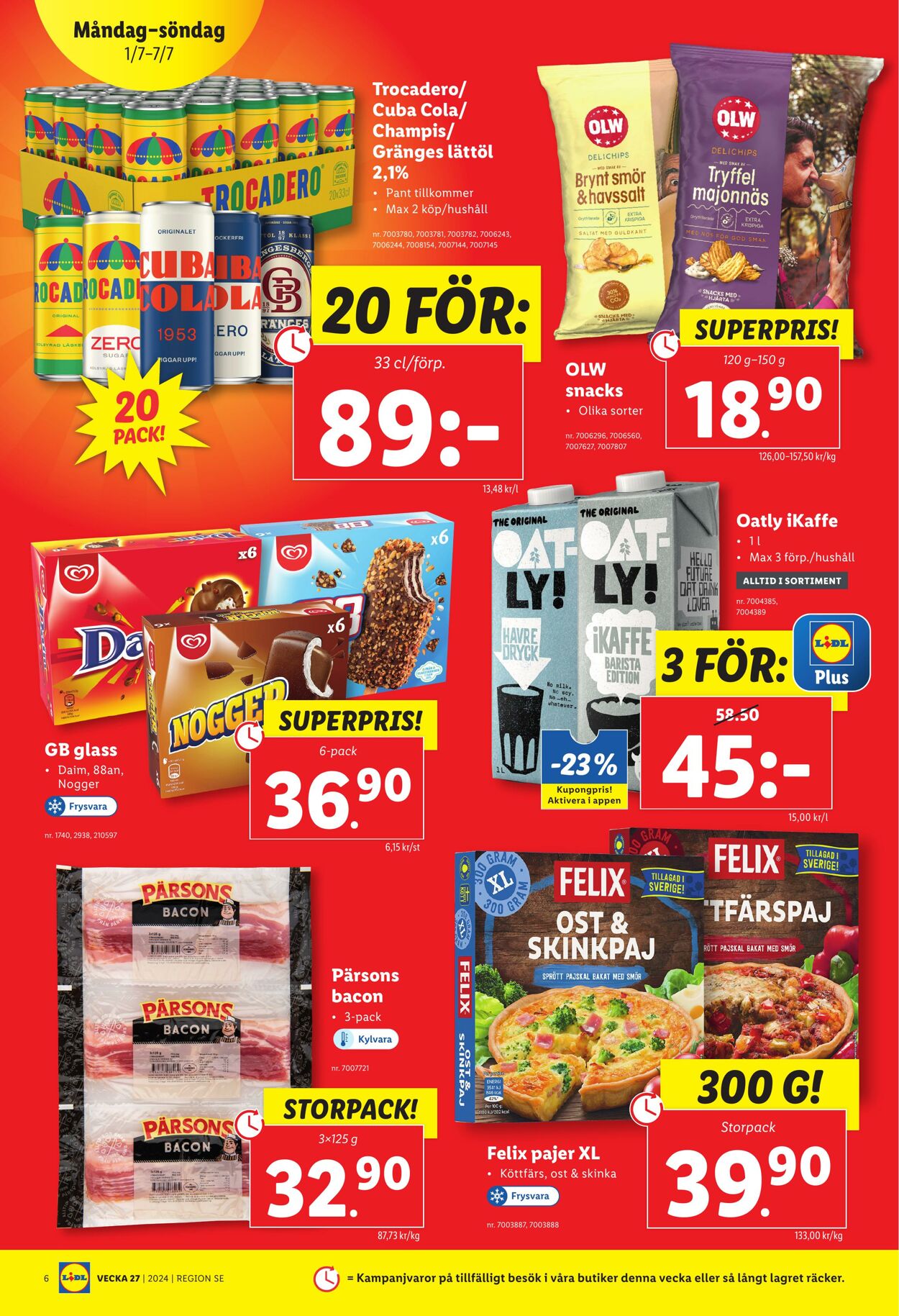 Erbjudanden Lidl 01.07.2024 - 07.07.2024