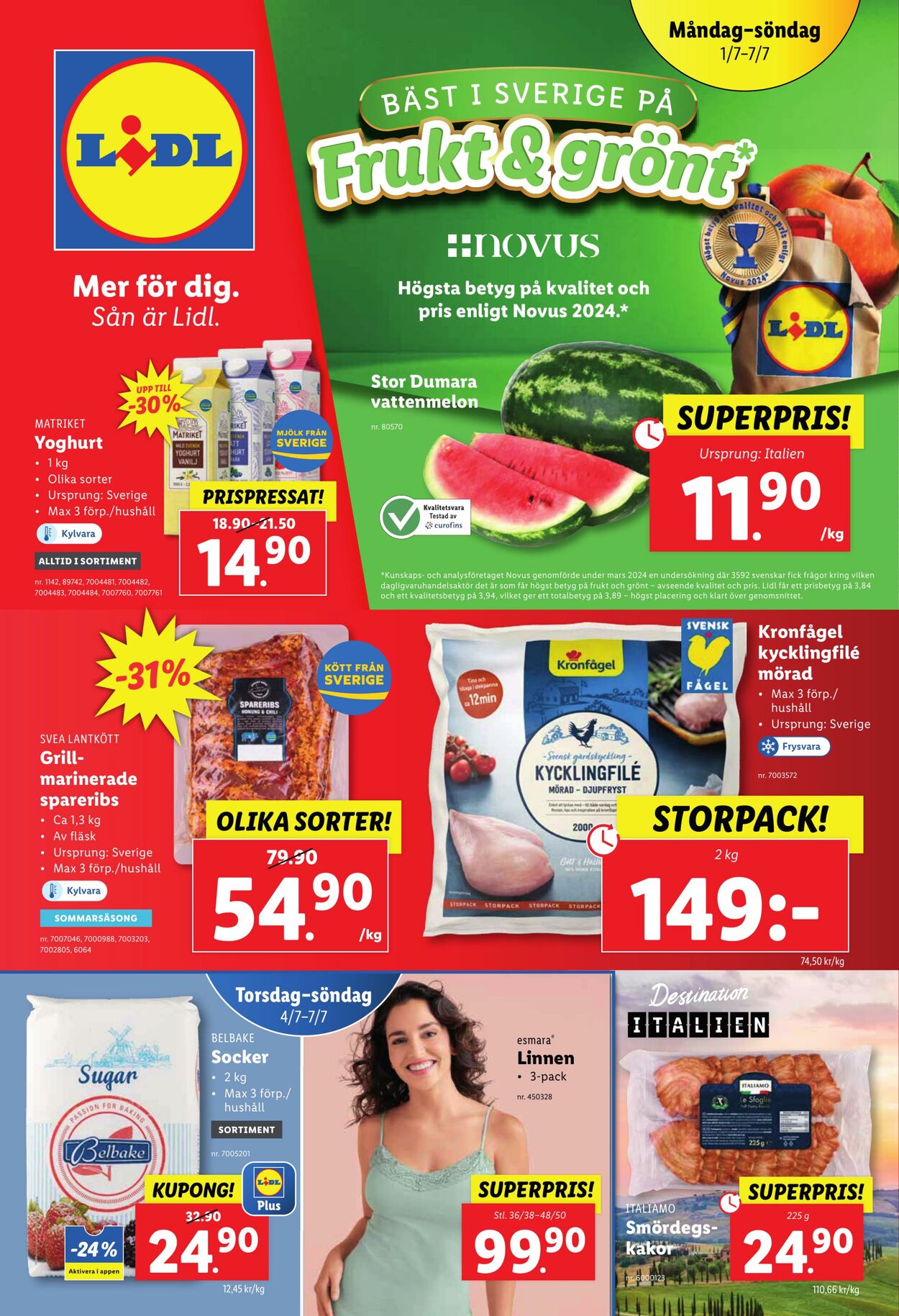 Erbjudanden Lidl 01.07.2024 - 07.07.2024