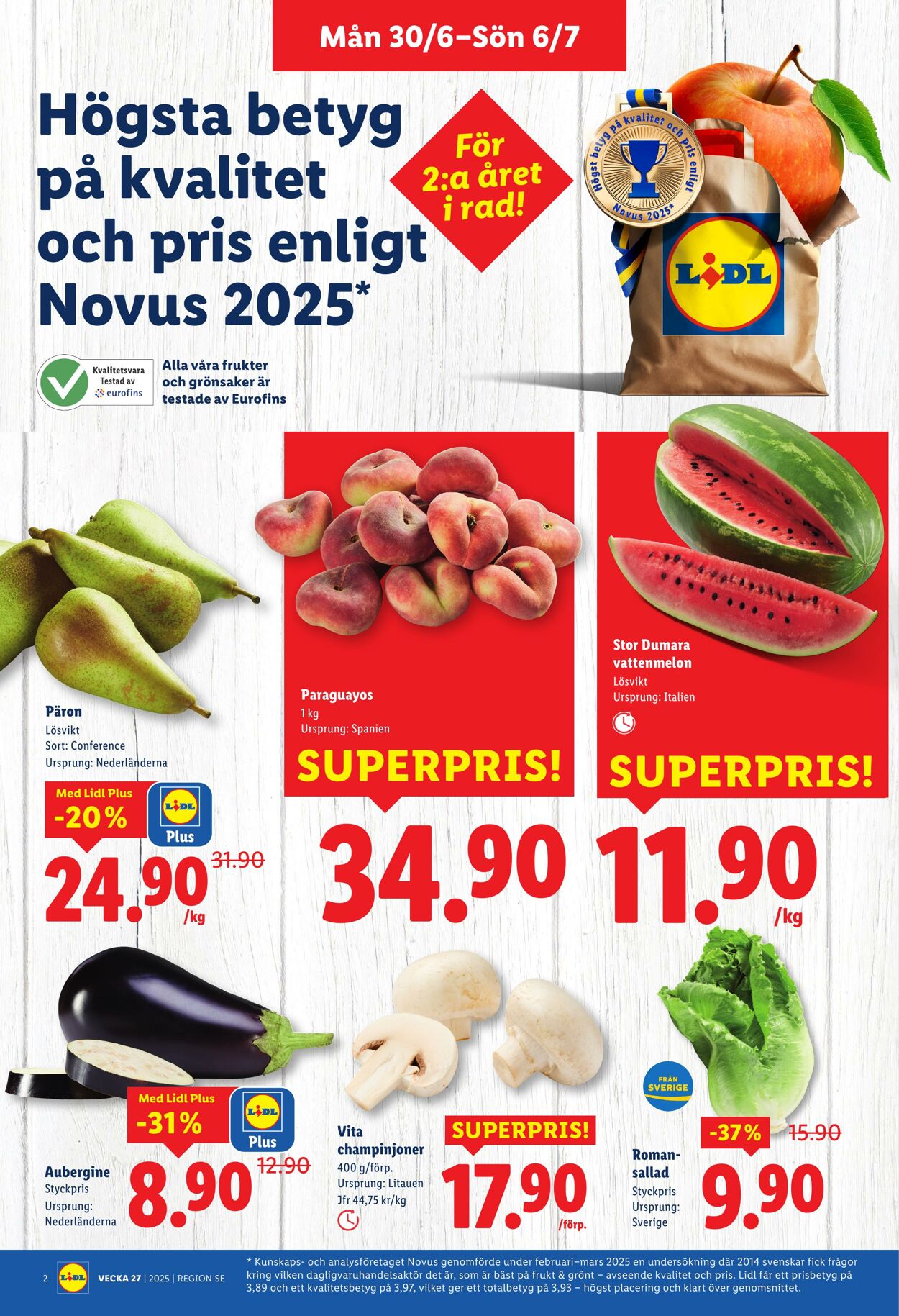 Erbjudanden Lidl 30.06.2025 - 06.07.2025