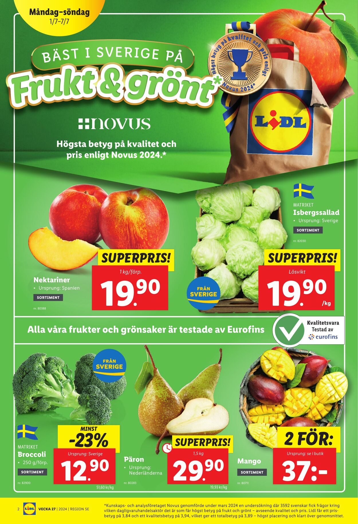 Erbjudanden Lidl 01.07.2024 - 07.07.2024