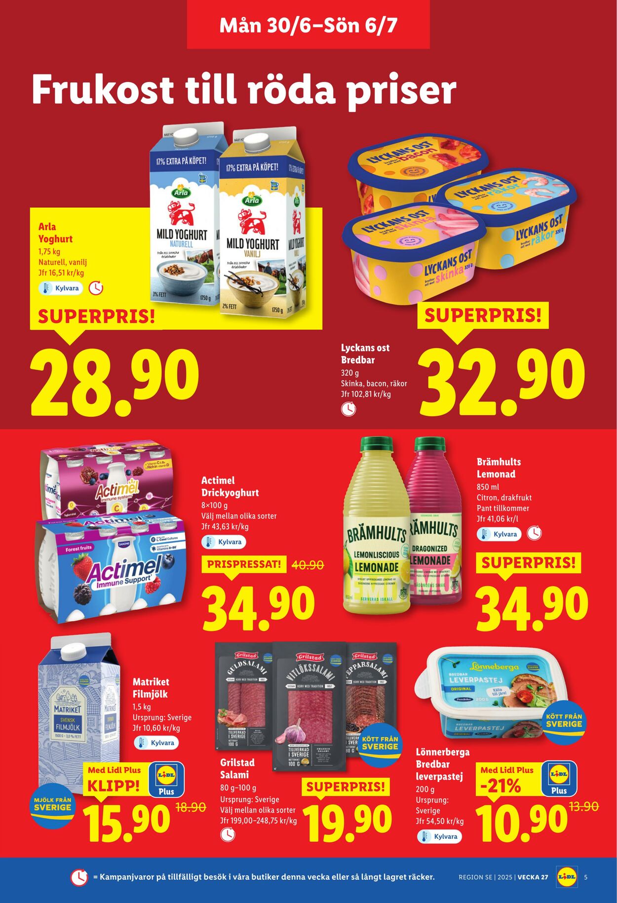Erbjudanden Lidl 30.06.2025 - 06.07.2025