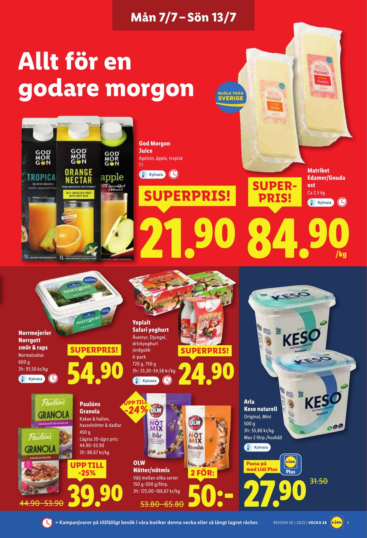 Erbjudanden Lidl 07.07.2025 - 13.07.2025