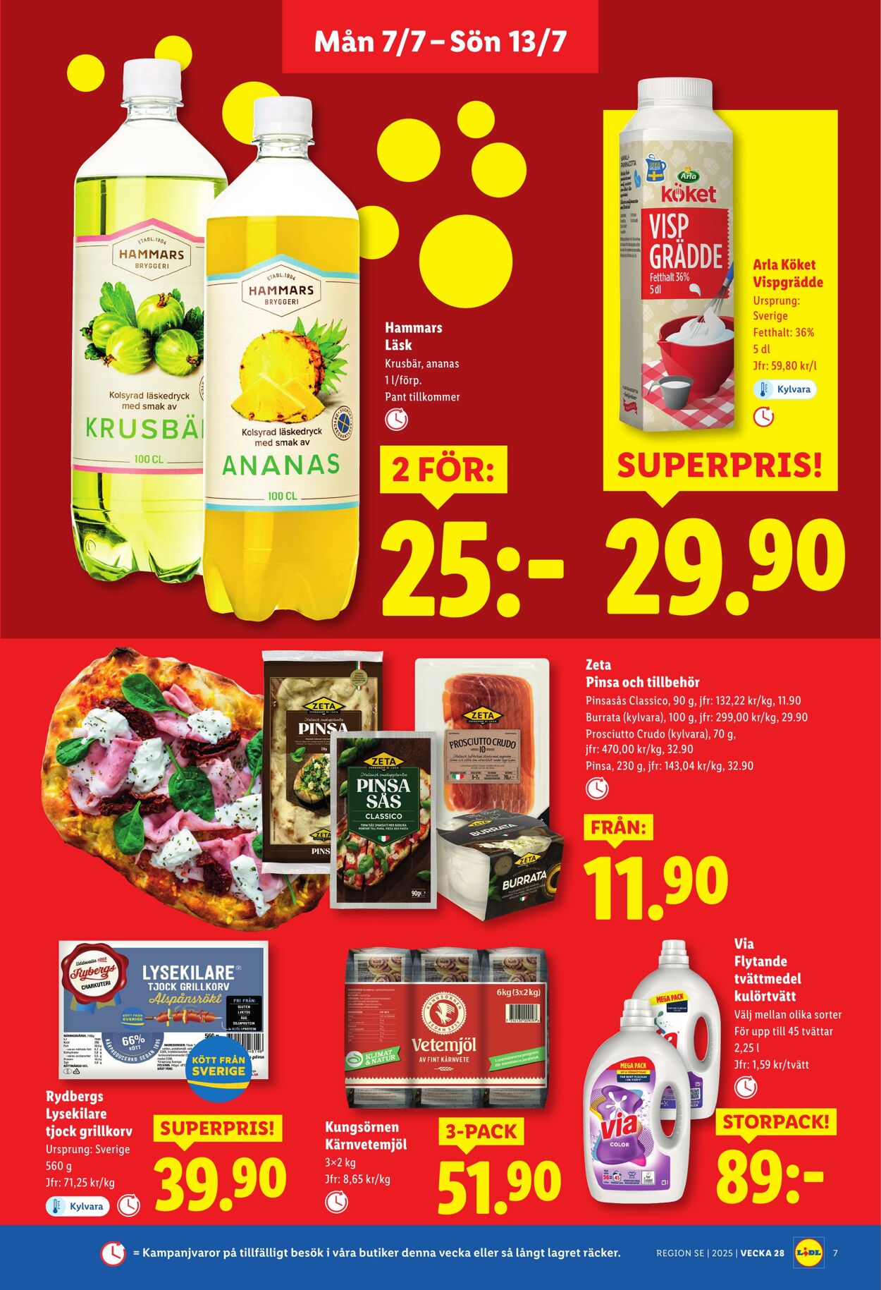 Erbjudanden Lidl 07.07.2025 - 13.07.2025