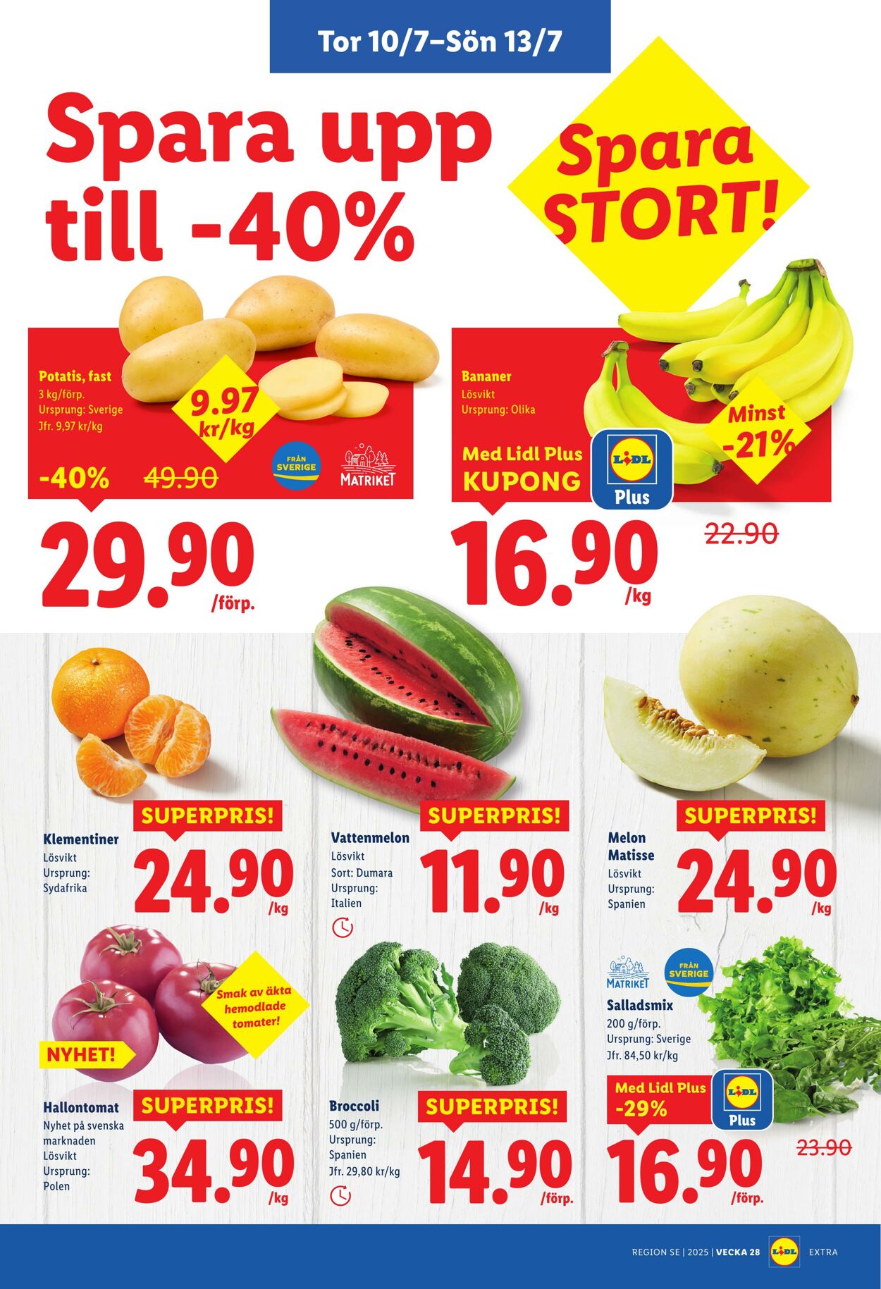 Erbjudanden Lidl 07.07.2025 - 13.07.2025
