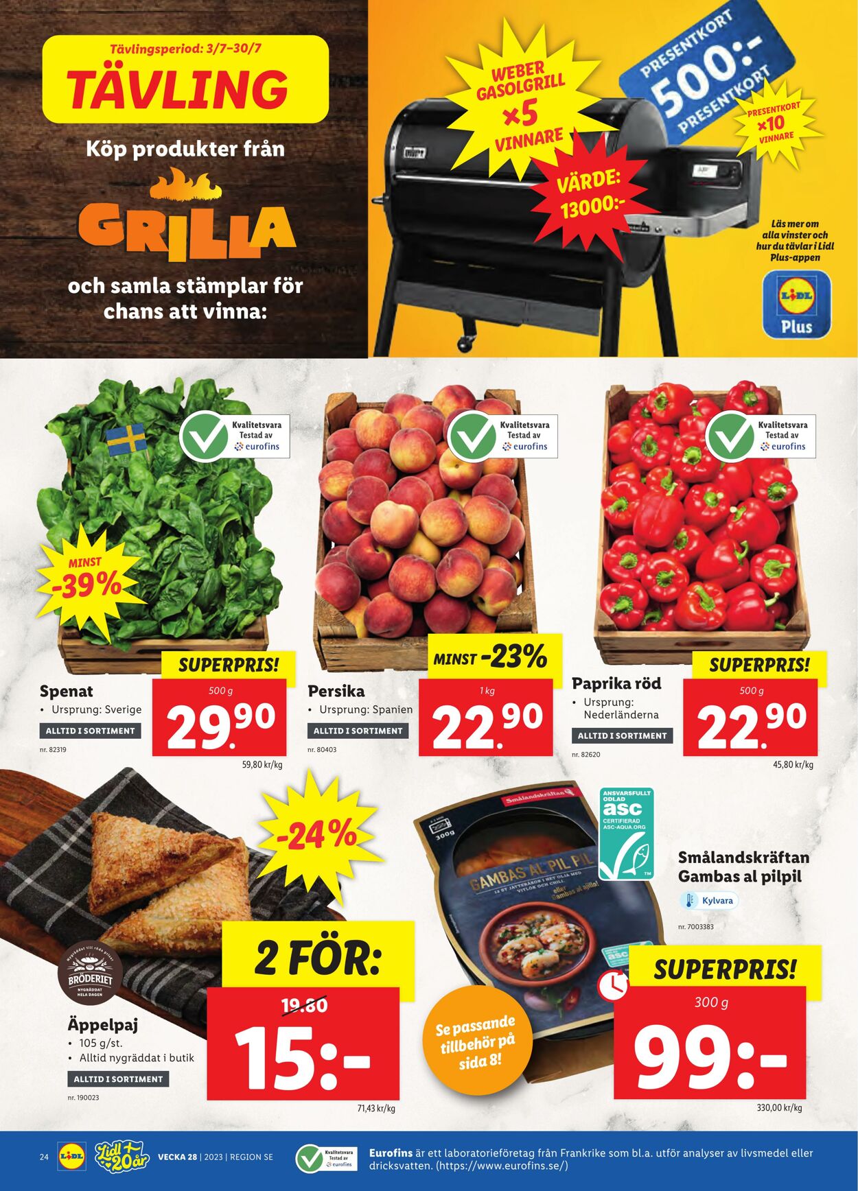 Erbjudanden Lidl 10.07.2023 - 16.07.2023