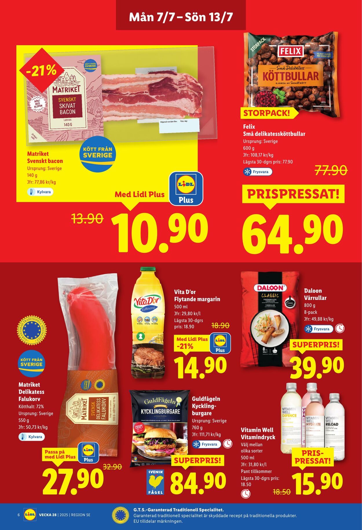 Erbjudanden Lidl 07.07.2025 - 13.07.2025