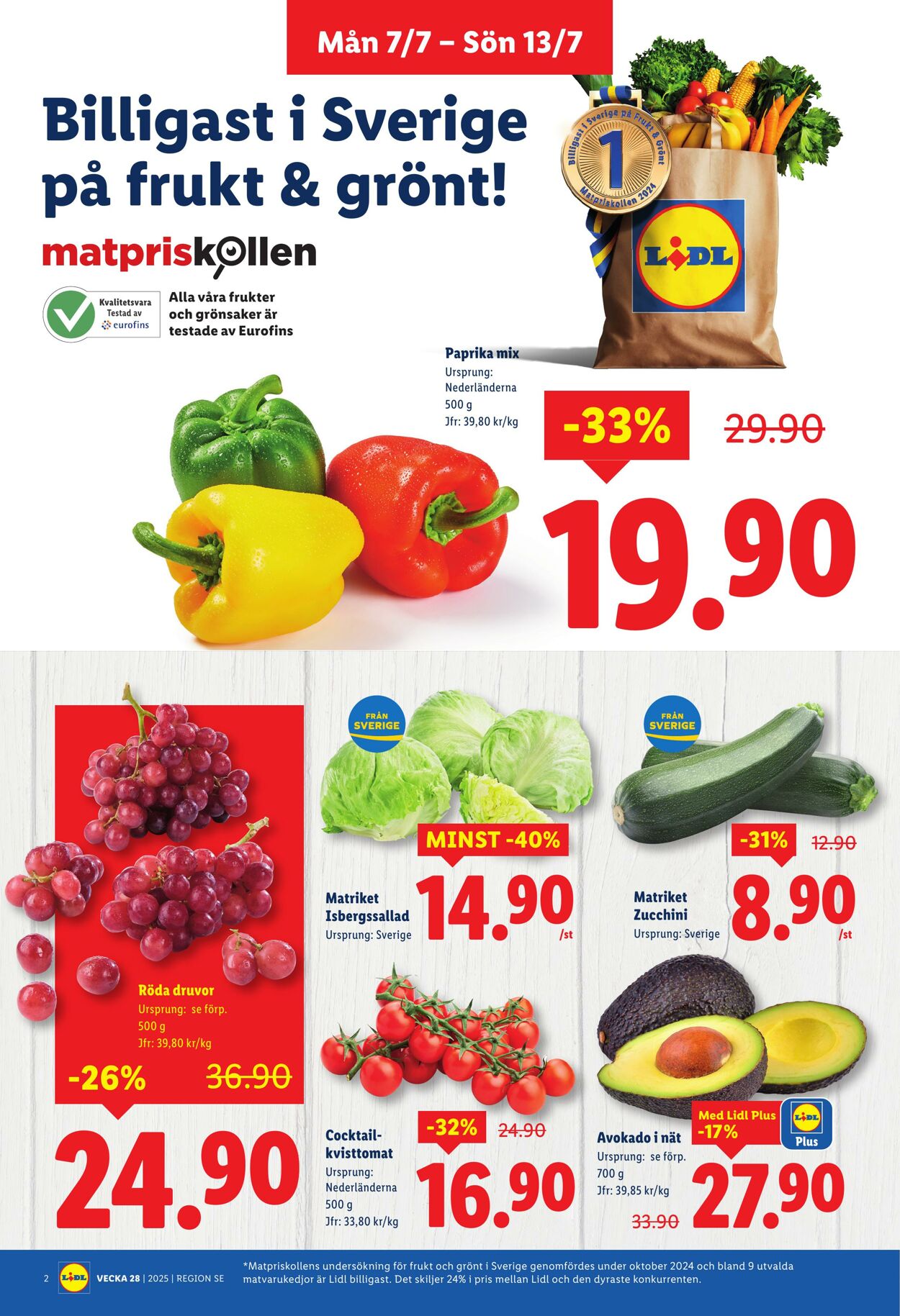 Erbjudanden Lidl 07.07.2025 - 13.07.2025