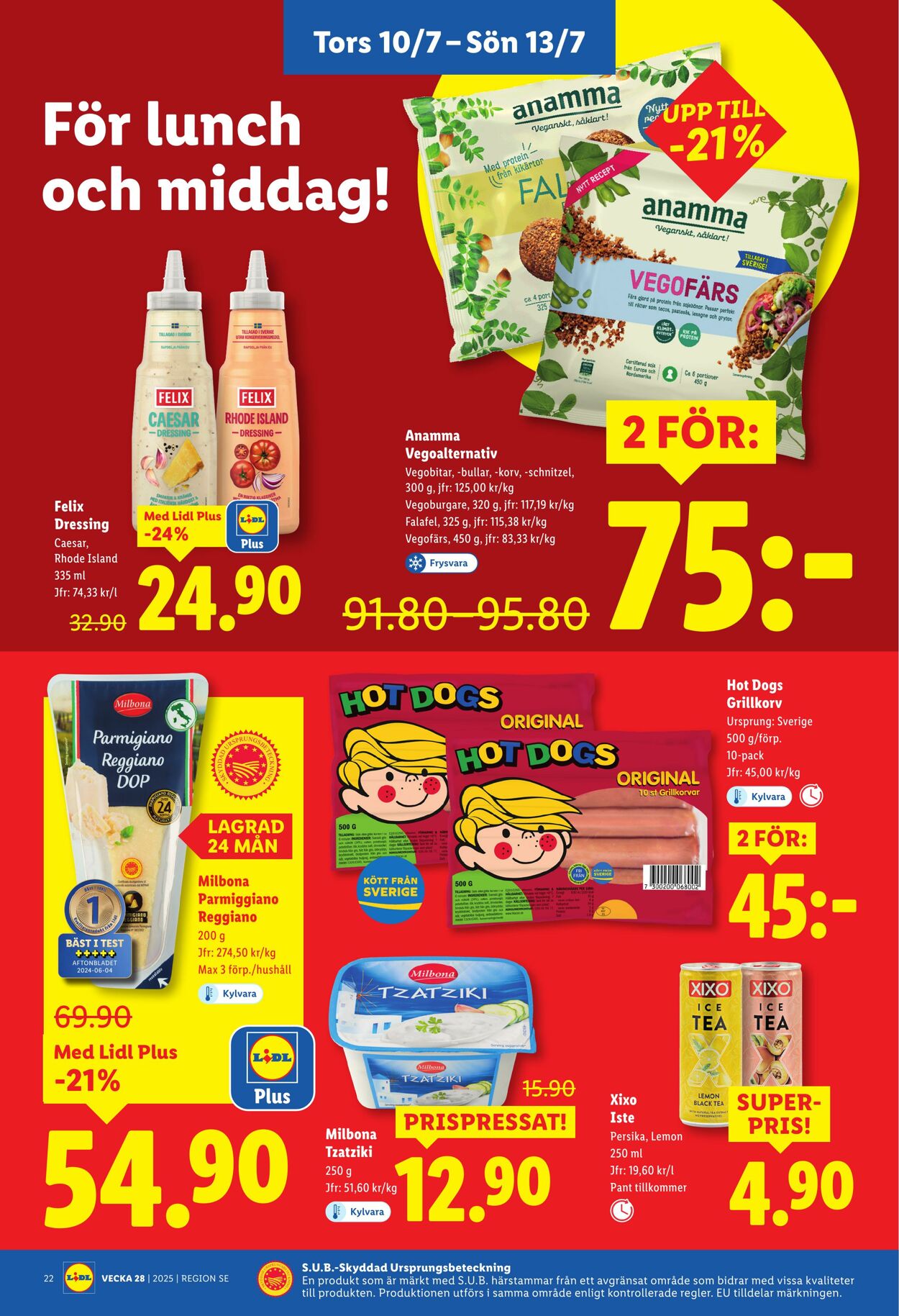Erbjudanden Lidl 07.07.2025 - 13.07.2025