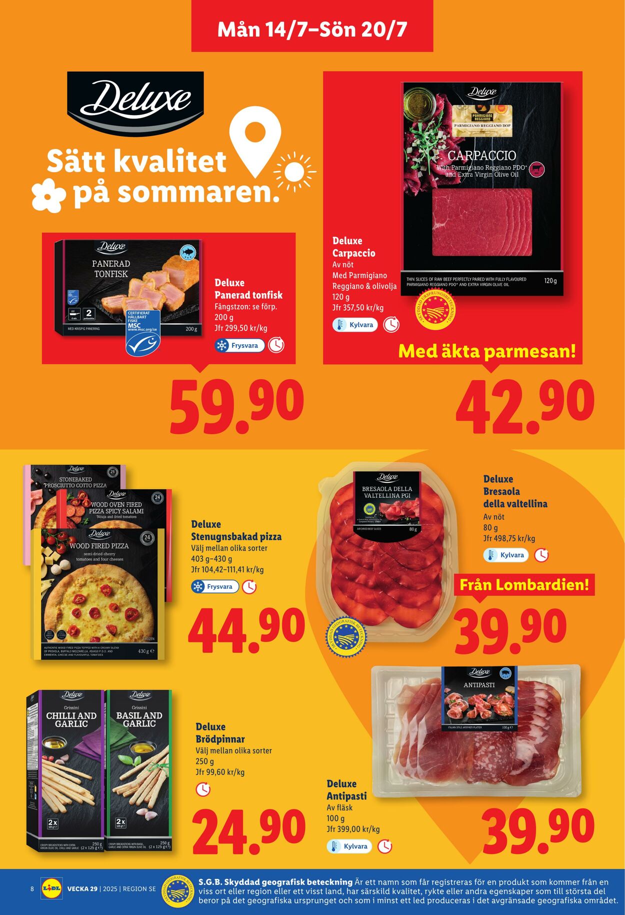 Erbjudanden Lidl 14.07.2025 - 20.07.2025