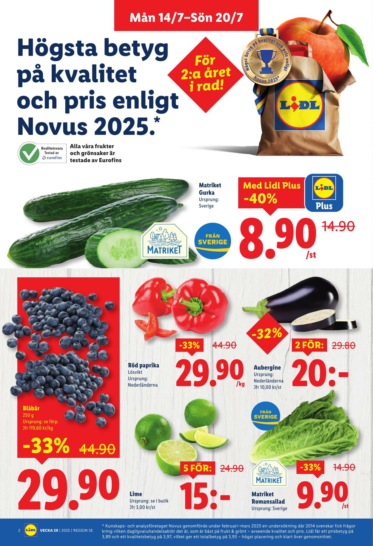 Erbjudanden Lidl 14.07.2025 - 20.07.2025